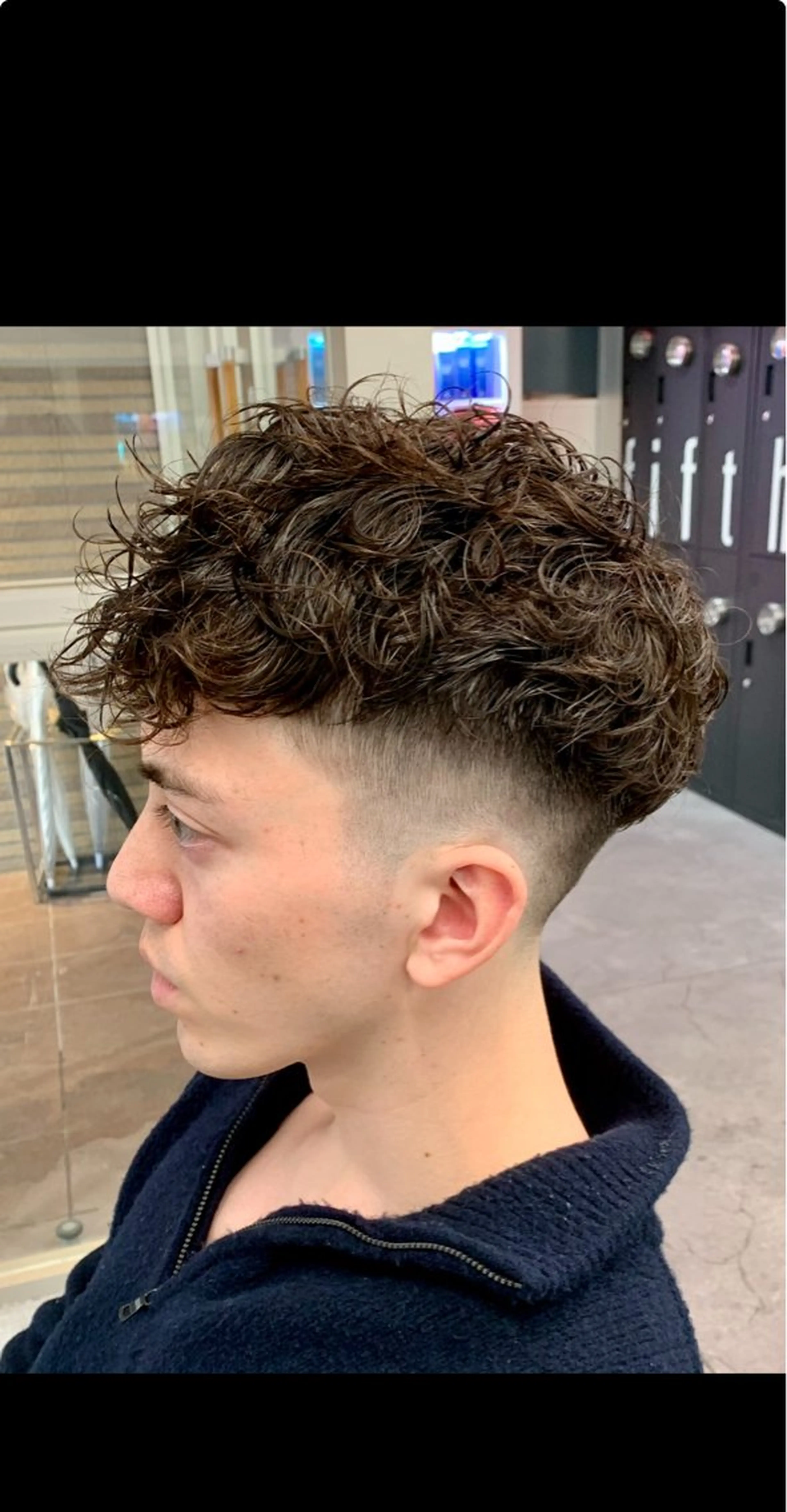 "骨格矯正メンズカット"+スペインカールの写真