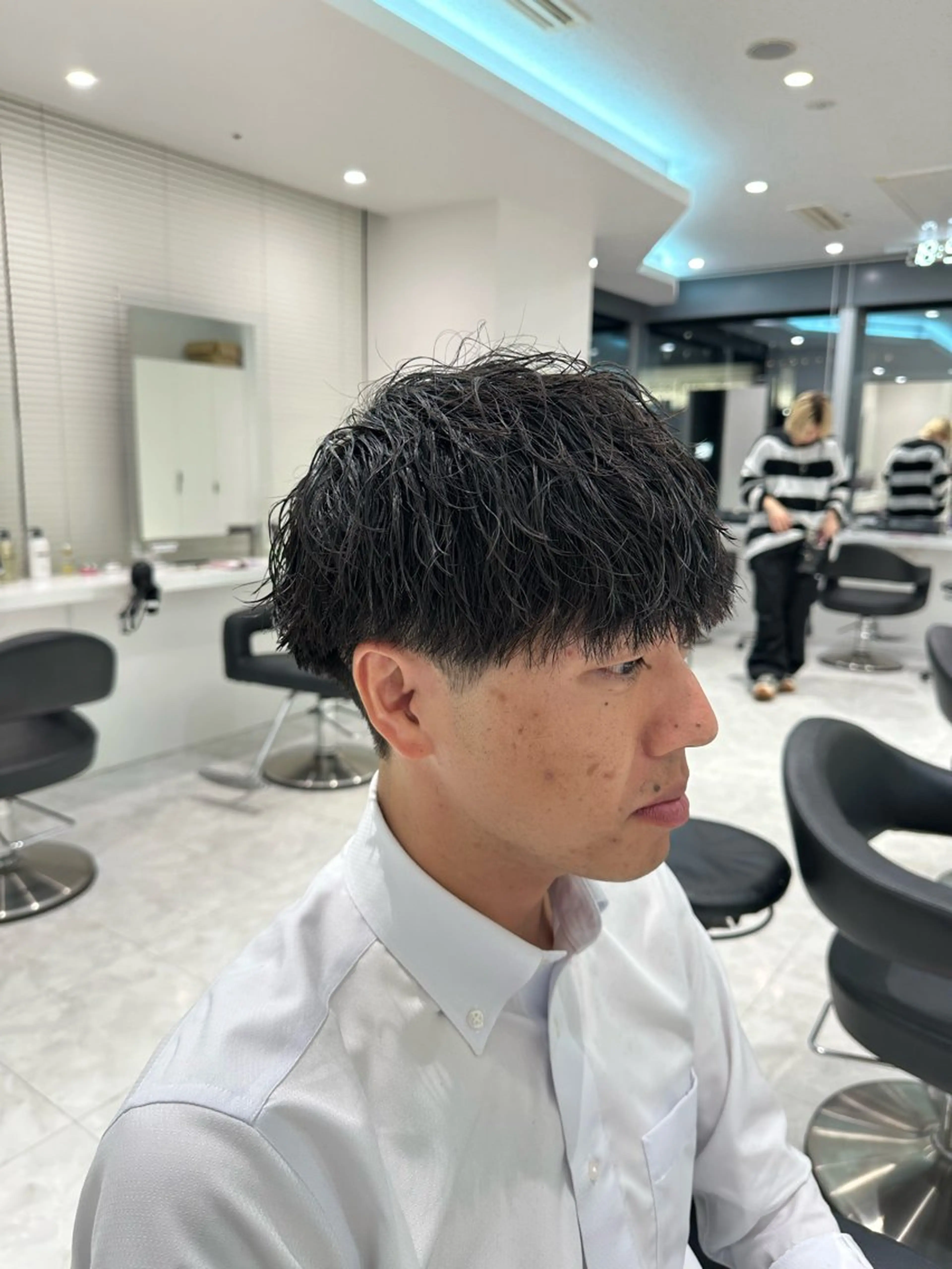 ショート パーマ メンズ カット パーマ 🐺韓国風メンズ特化 あさひ🐺のヘアスタイル