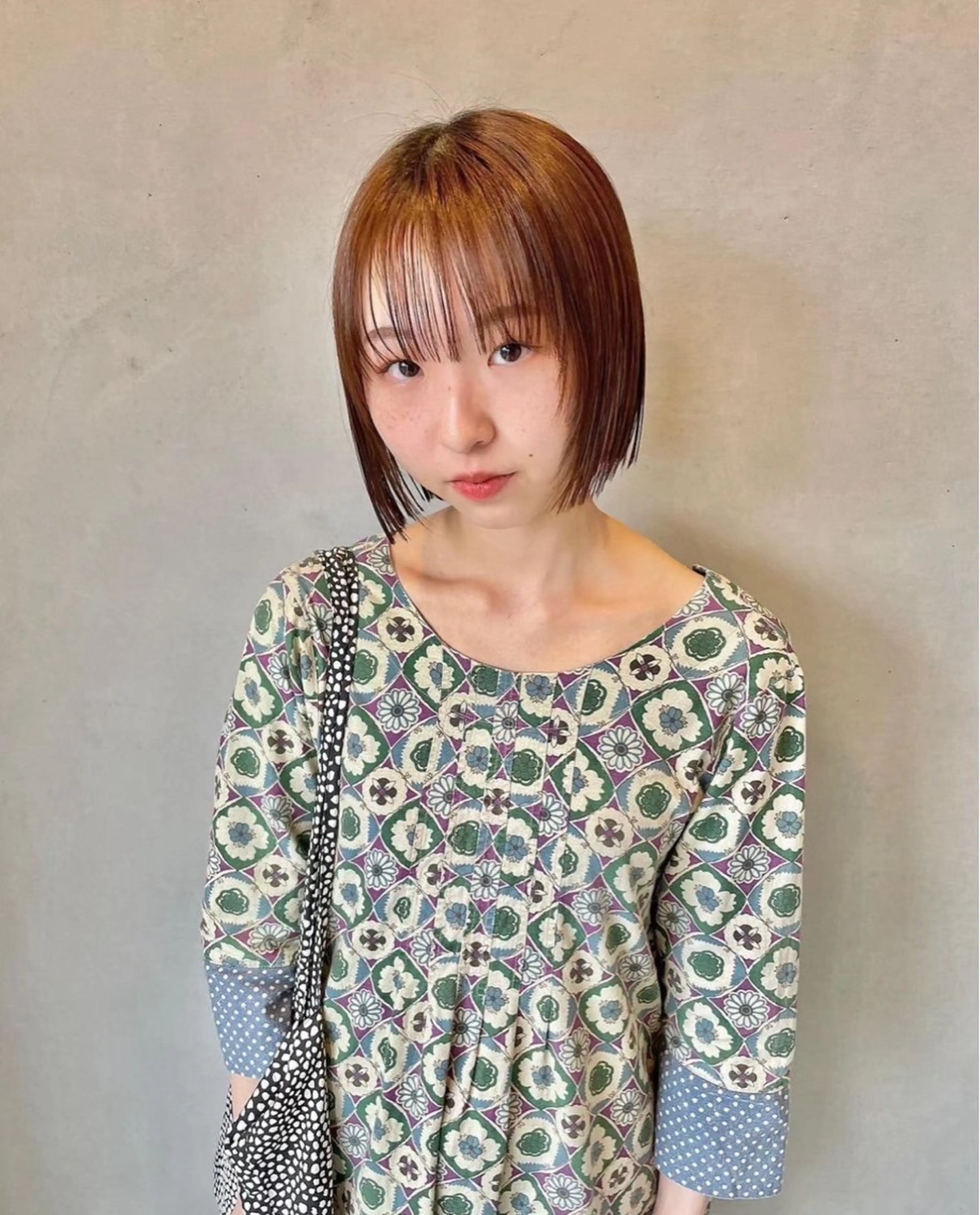 ミディアム LUVISM ボブ りきカットモデル募集のヘアスタイル