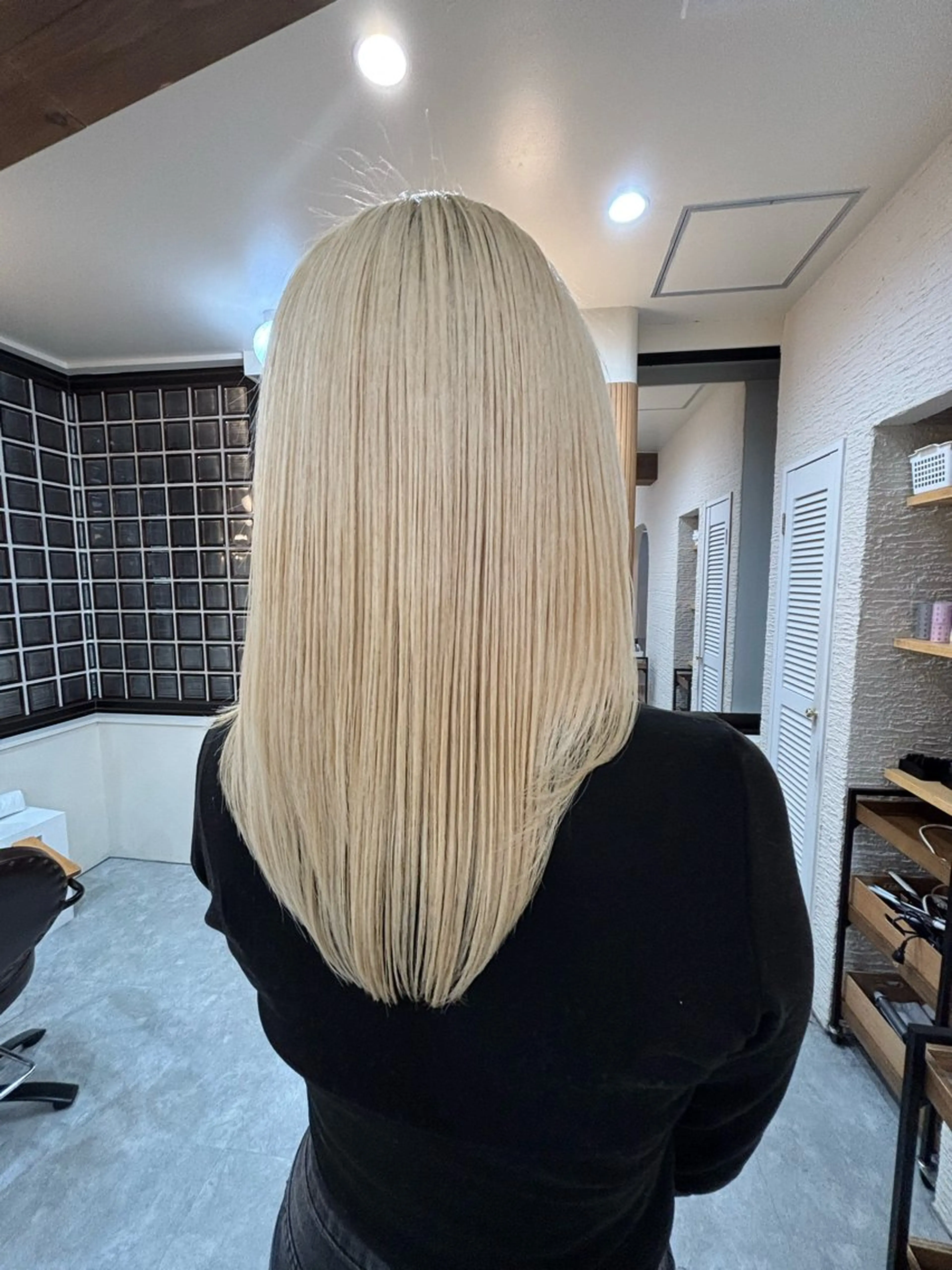 セミロング カラー ROPE 💎かなみ💎のヘアスタイル