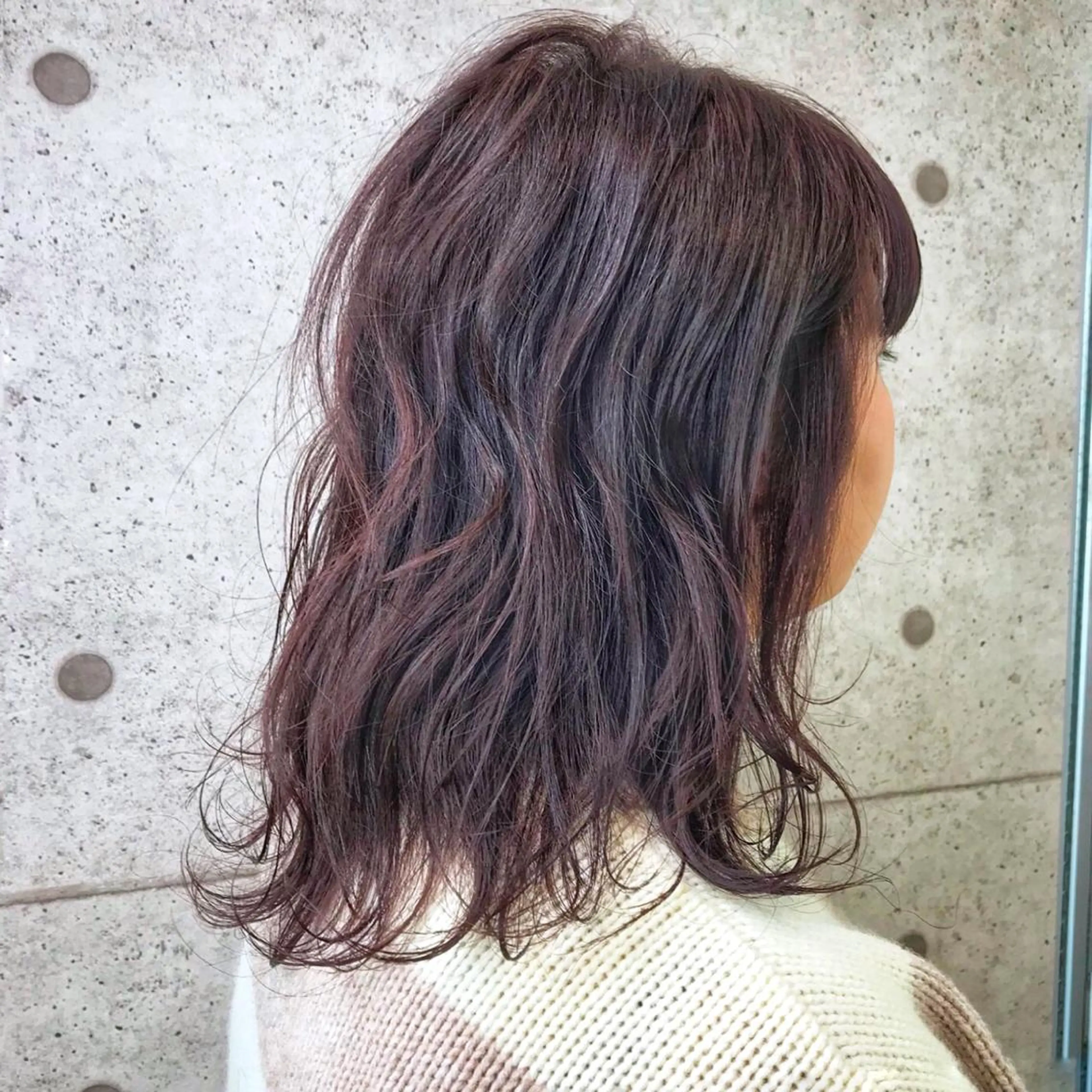 ミディアム ヘアカラー トリートメント エリア人気No.1 美容室Ash西船橋のヘアスタイル