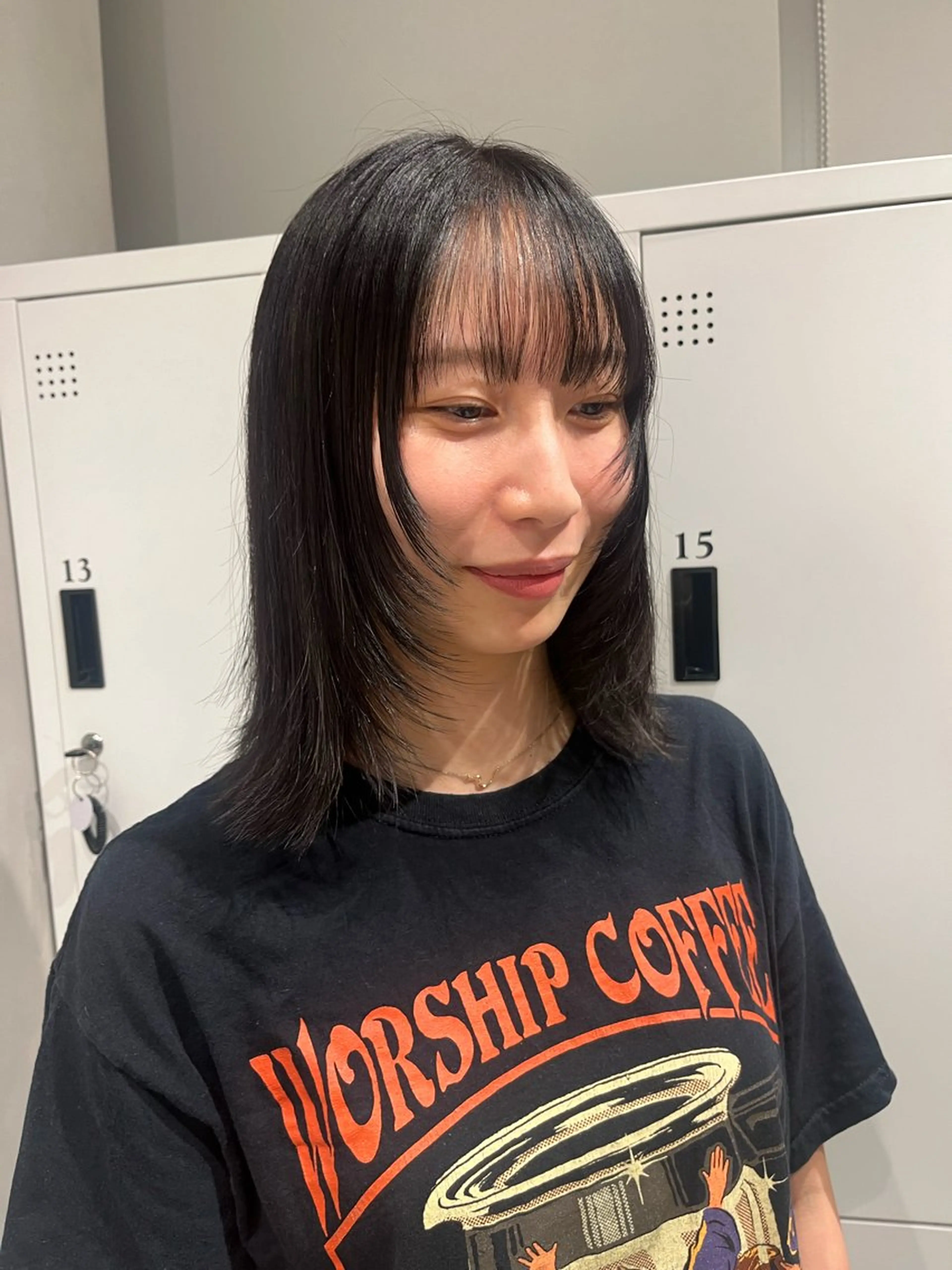 ミディアム カラー カット ヘアカラー トリートメント ボブ/ベージュ/ パーマ🪿近森ゆいのヘアスタイル