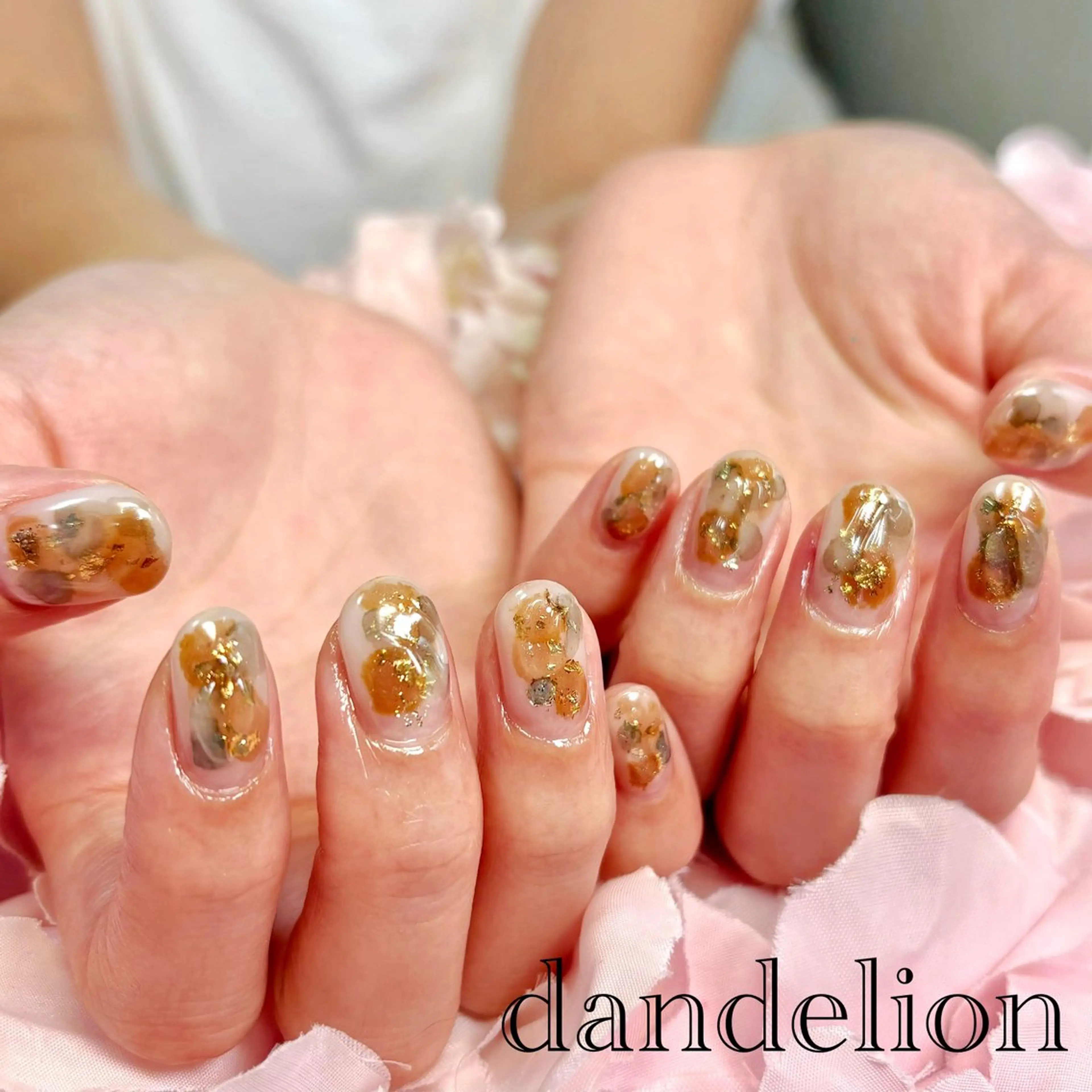 ネイル ハンドネイル ハンドケア dandelion ダンデライオンのネイルデザイン