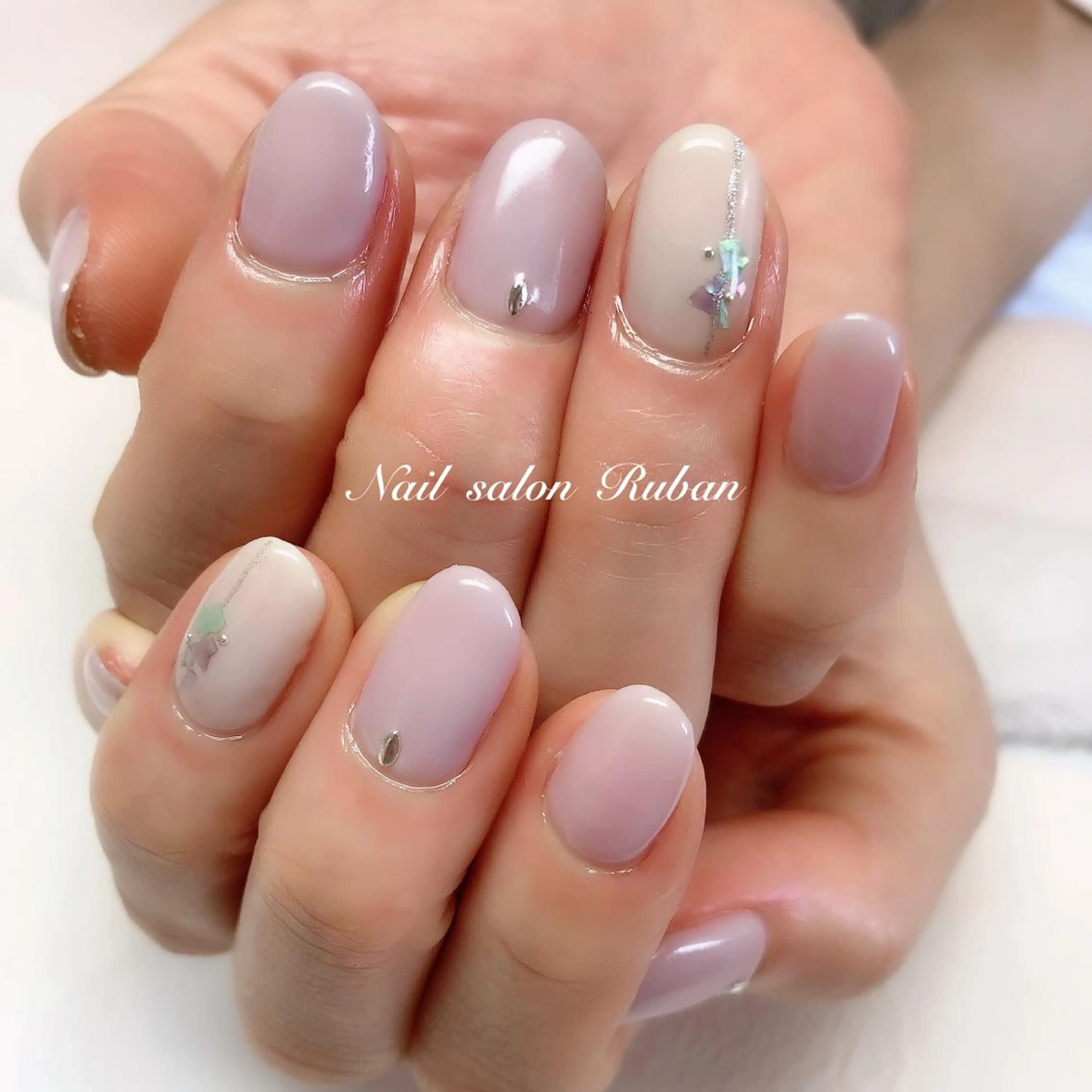 ネイル オフィスネイル シンプルネイル Nail salon Ruban所属・Nail salon Rubanのネイルデザイン