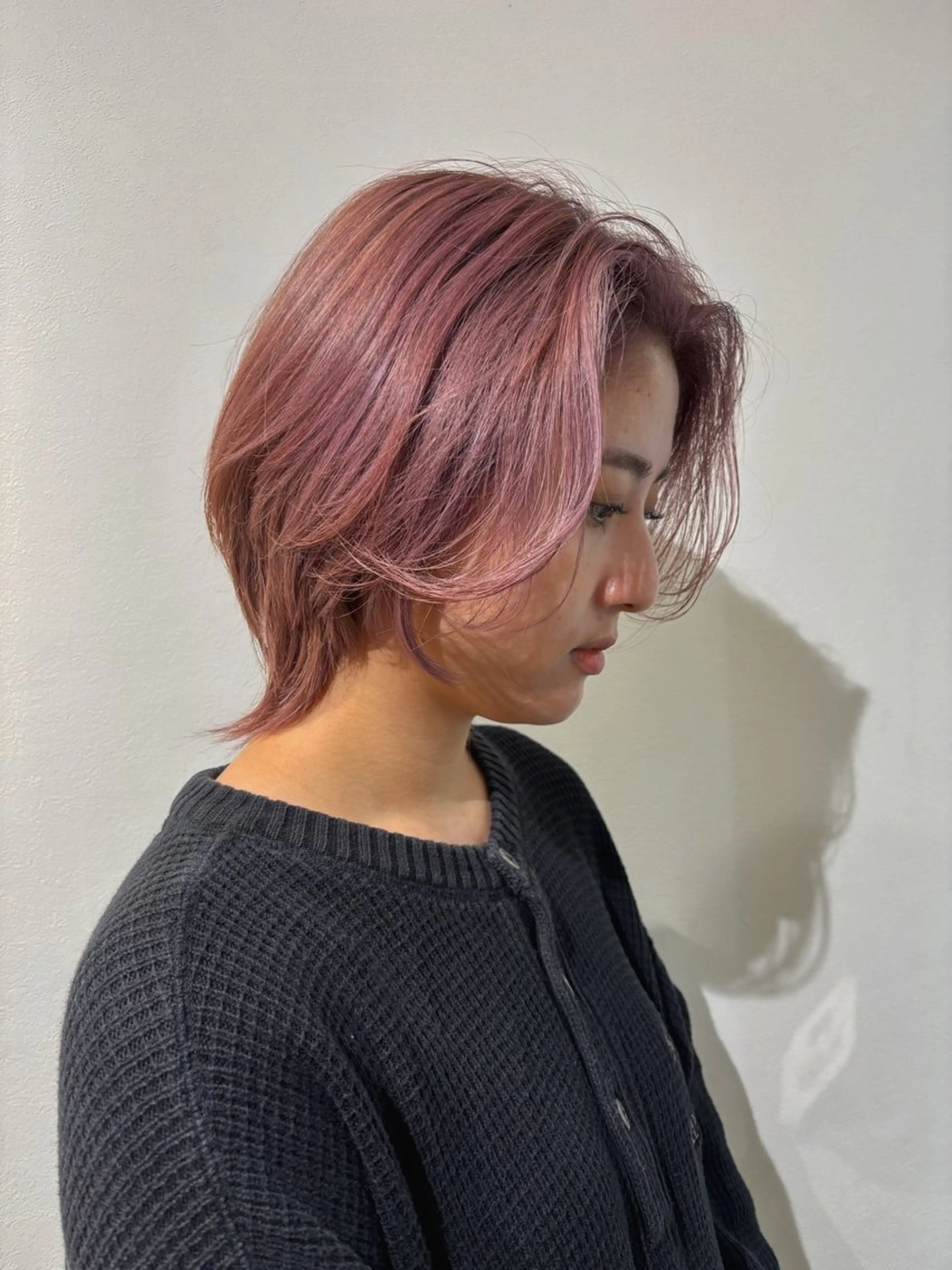 ショート カラー ピンクカラー ホワイトピンク 🧤men'sパーマ 🐶SaYaka🎀のその他イメージ