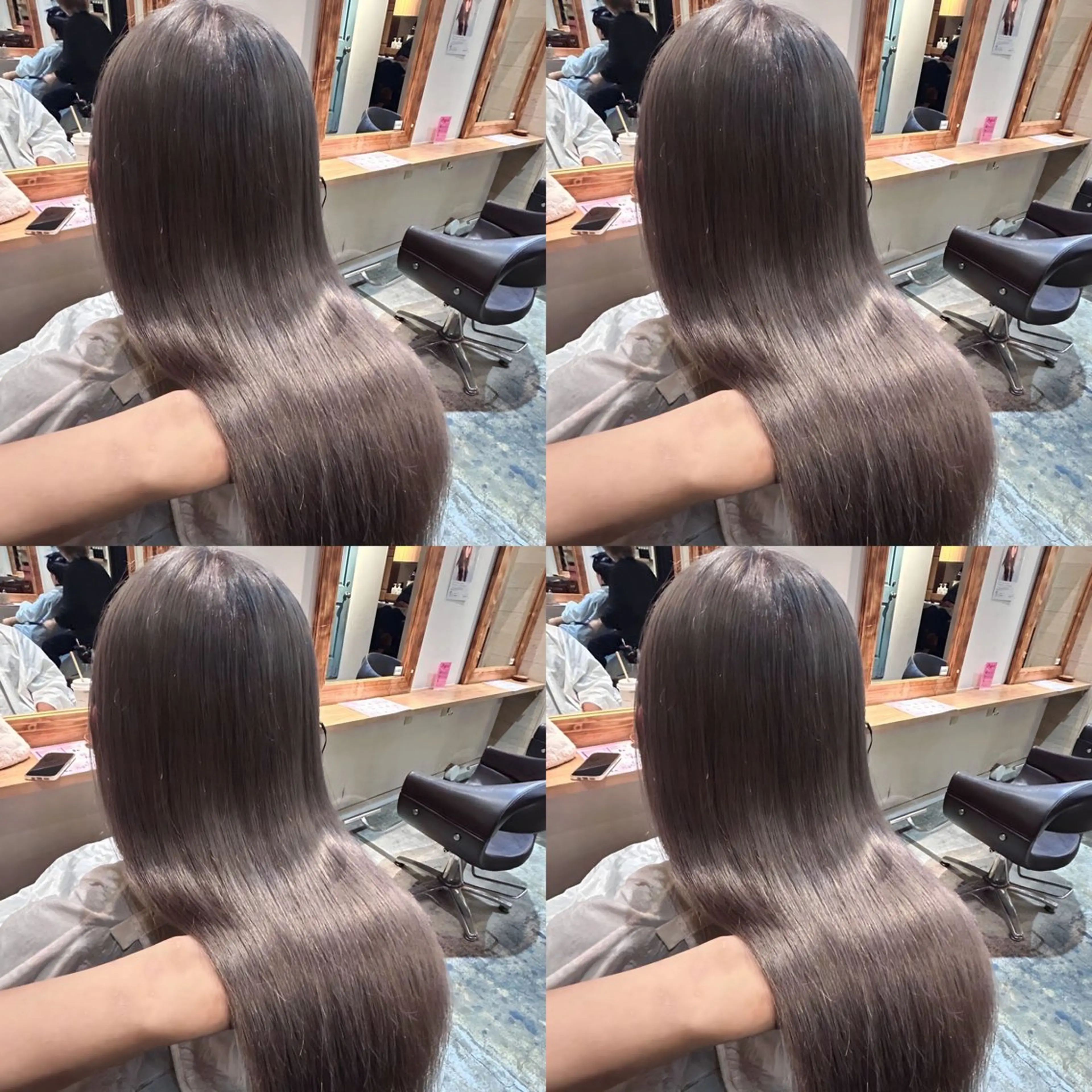 ロング カラー ヘアカラー トリートメント 艶髪×透明感カラー りこのヘアスタイル