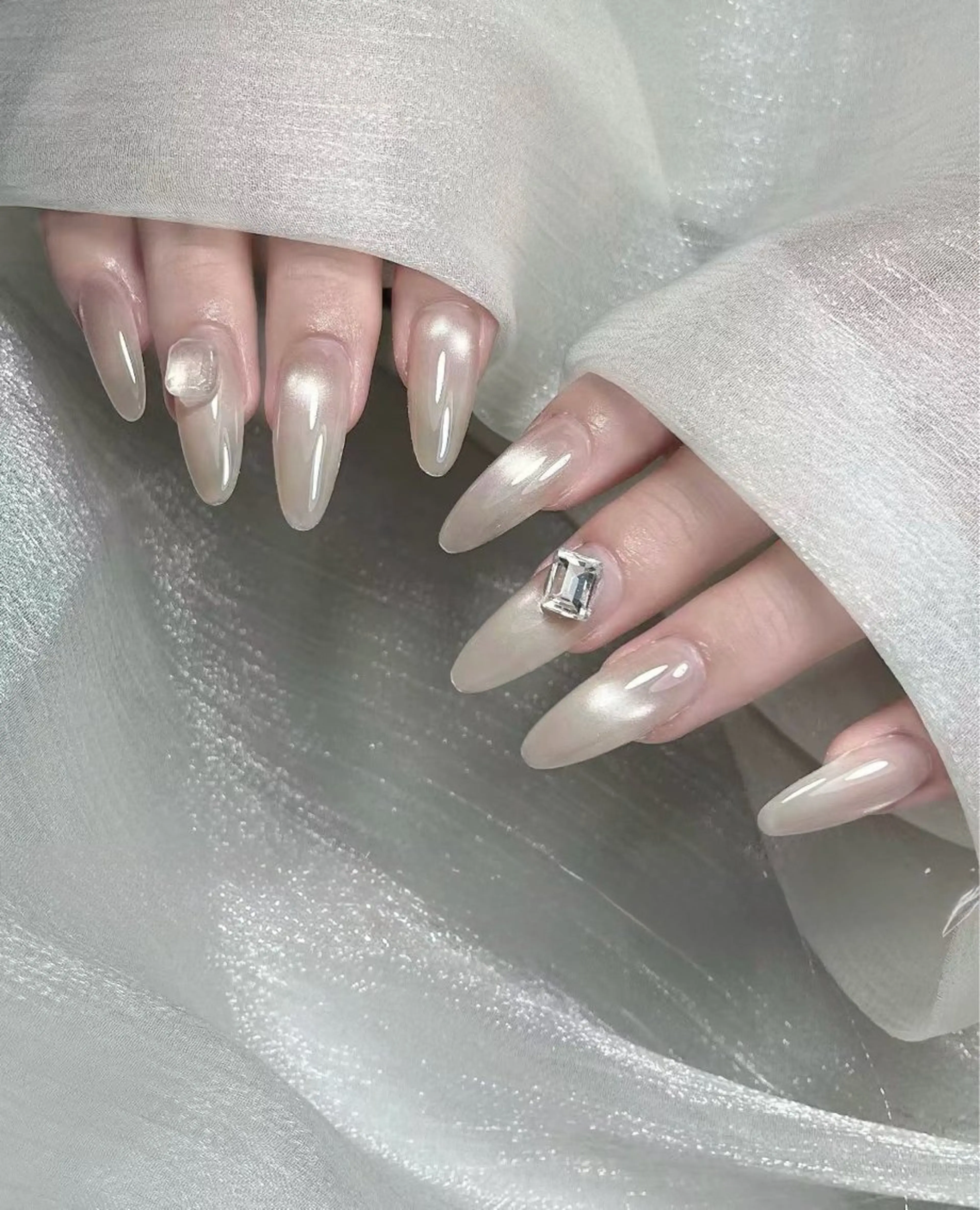 『初回ソフトオフ無料』チップ長さ★マグネット/フラッシュ／ミラーネイルワンカラー8990円＋オフ800の写真