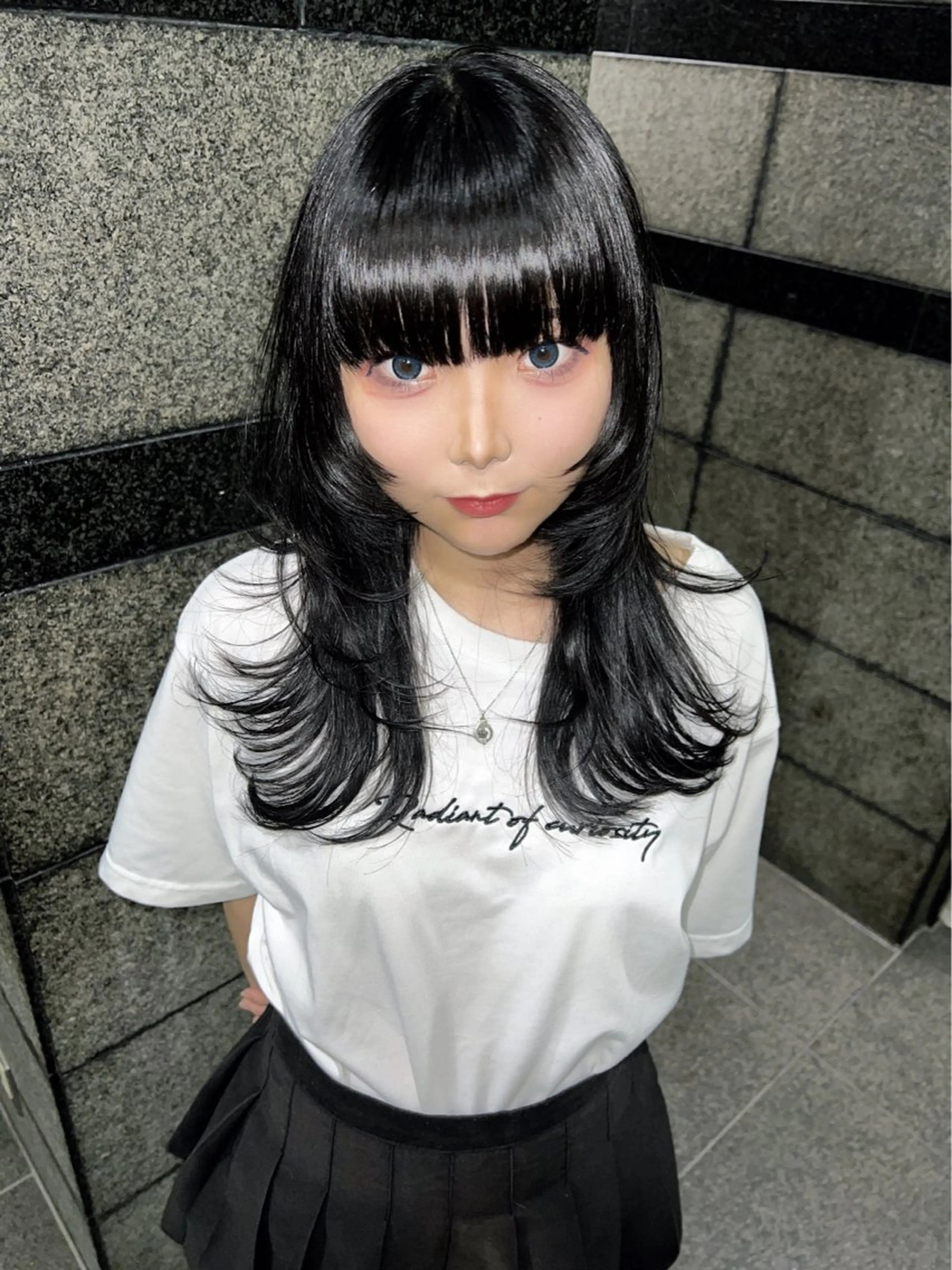 セミロング 【ロングウルフカット 姫カット】伊藤裕哉のヘアスタイル