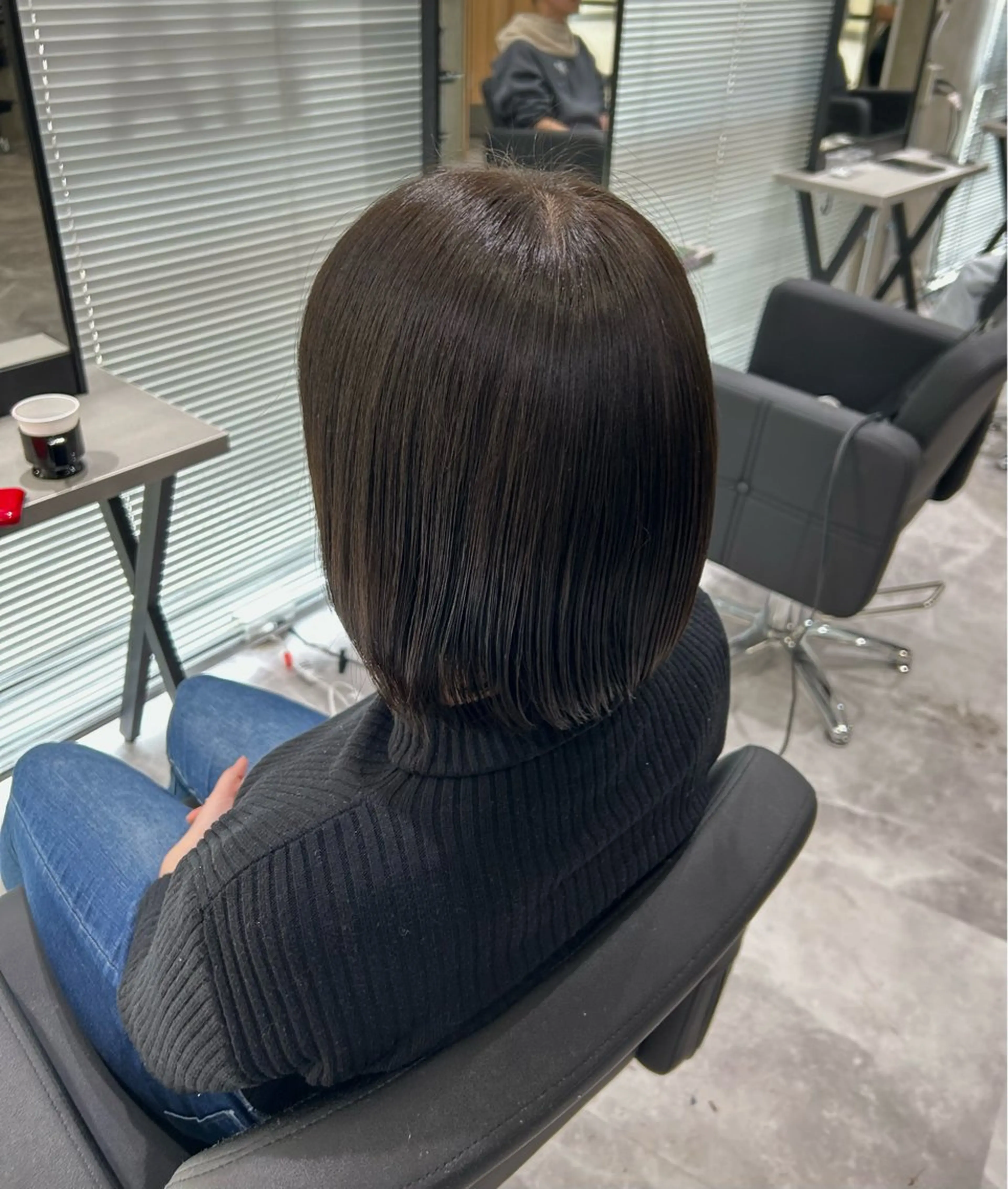 カラー ベージュカラー 透明感カラー オリーブベージュ ボブ ワカナ モデル募集中🎀🫧のヘアスタイル