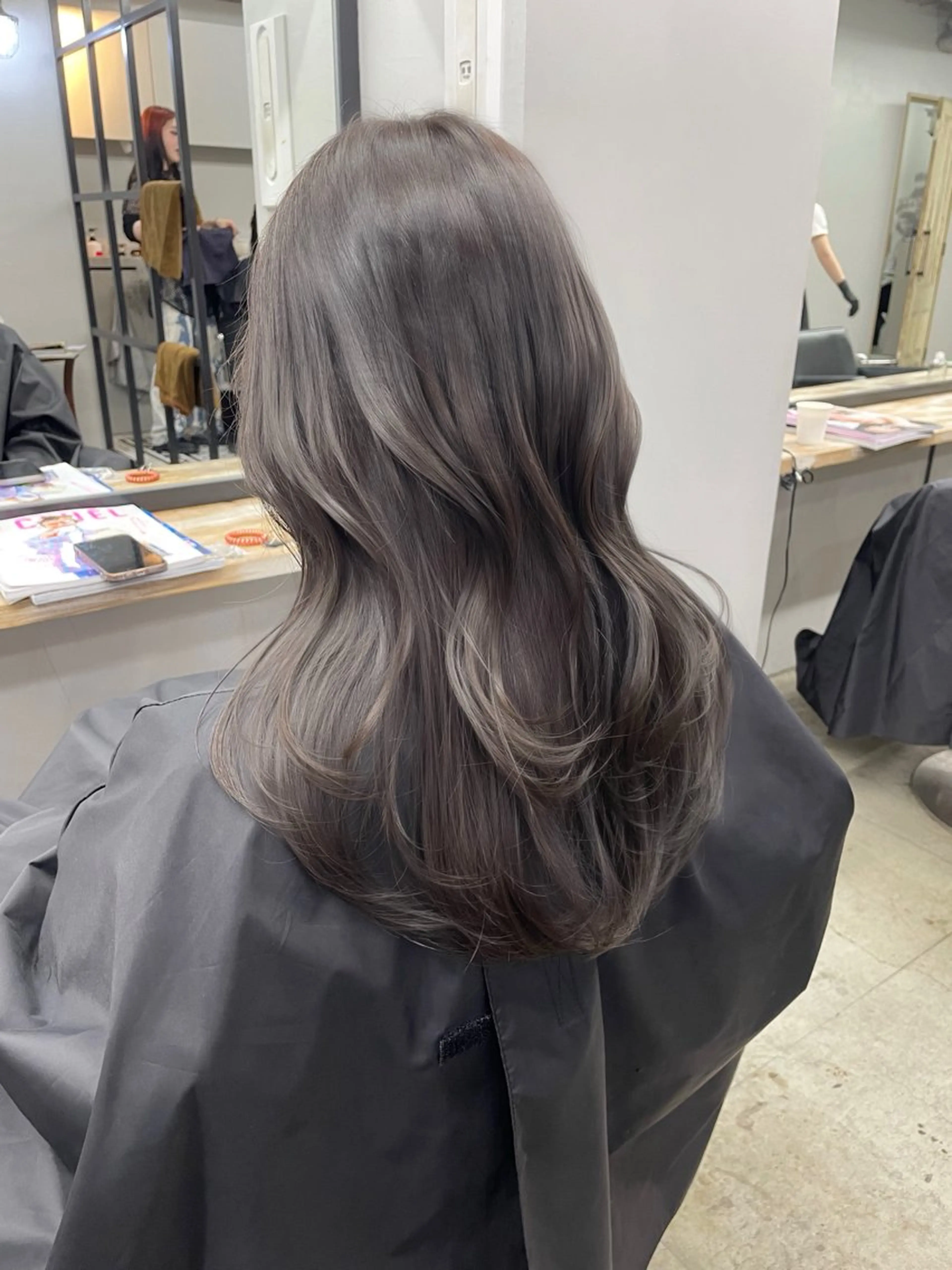 ロング 新宿/韓国ヘア/ 髪質改善ストレートのヘアスタイル