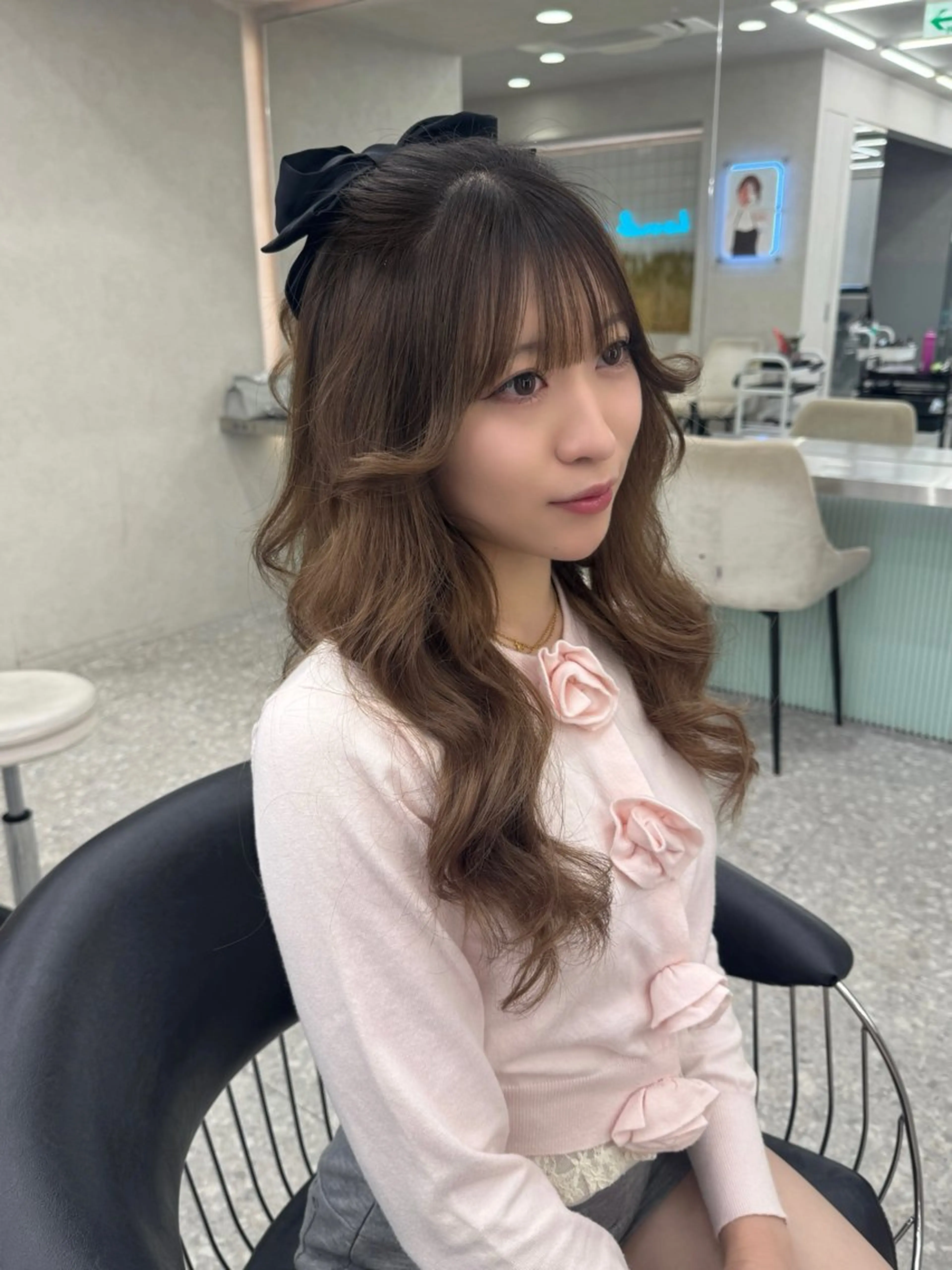 ロング カラー ヘアアレンジ はるか/ヘアアレンジ カチモリ・ゆるふわのヘアスタイル