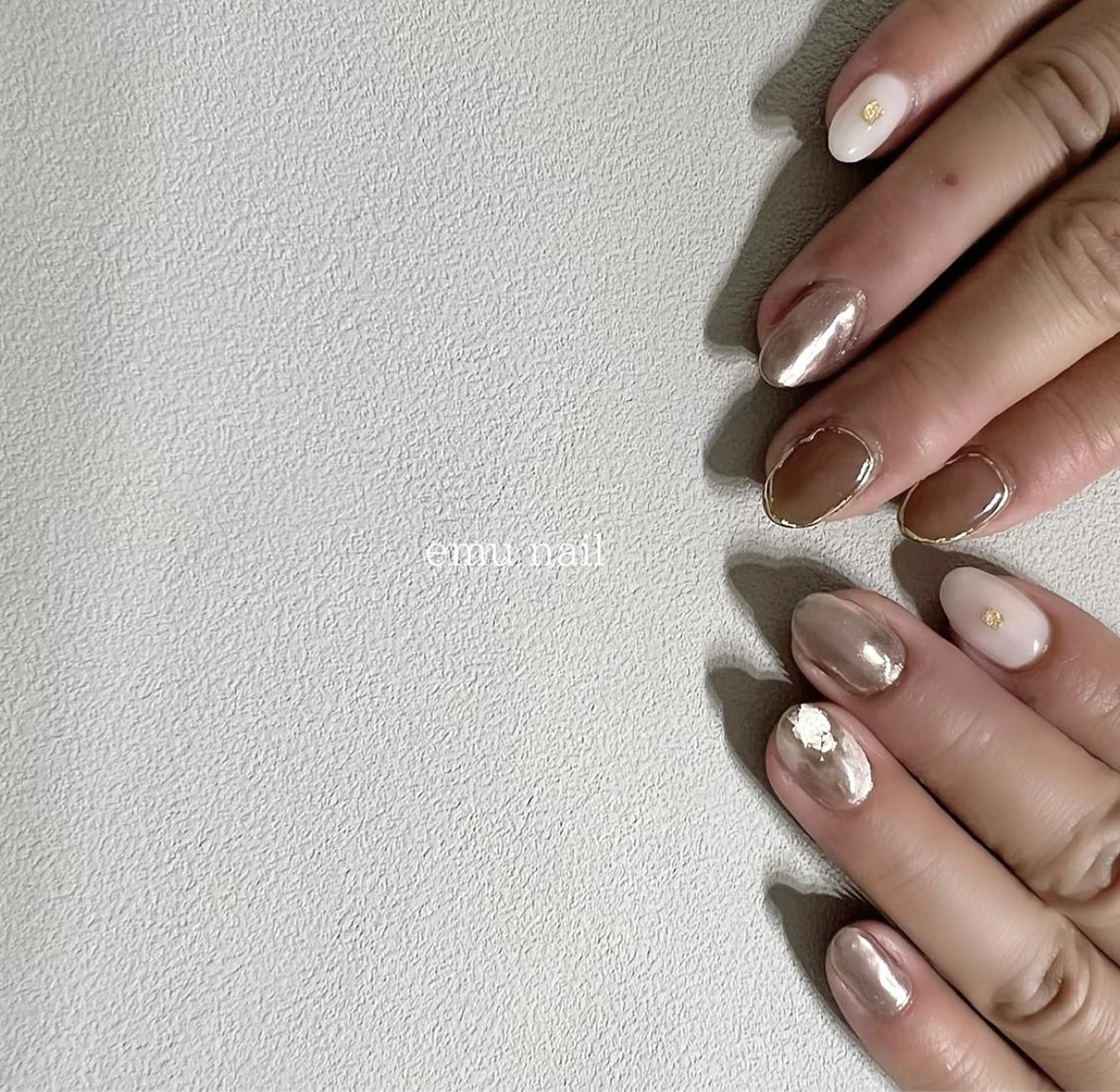 ネイル ニュアンスネイル ショートネイル emu nailのネイルデザイン