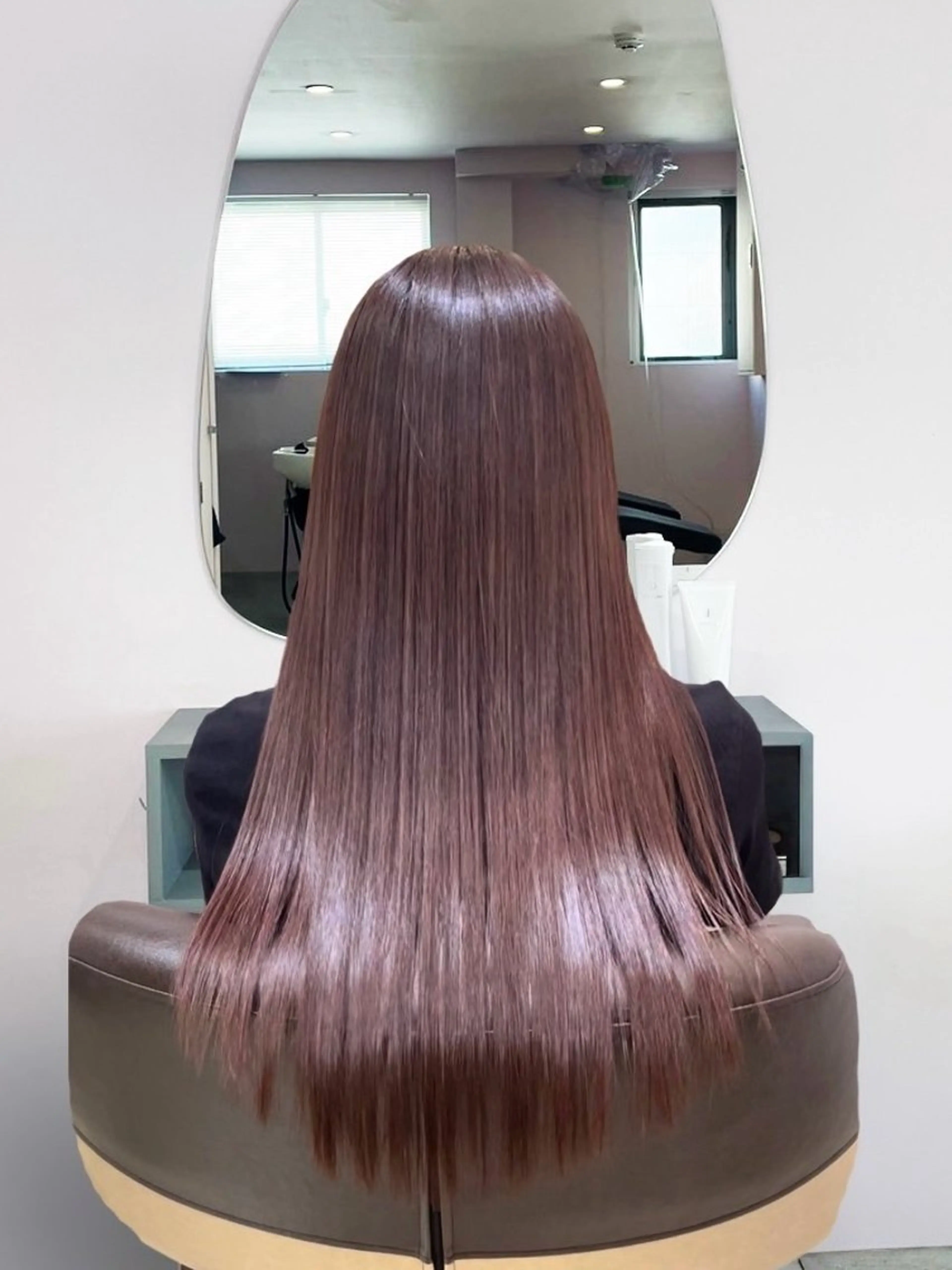 ロング パーマ 縮毛矯正 山﨑 愛莉のヘアスタイル