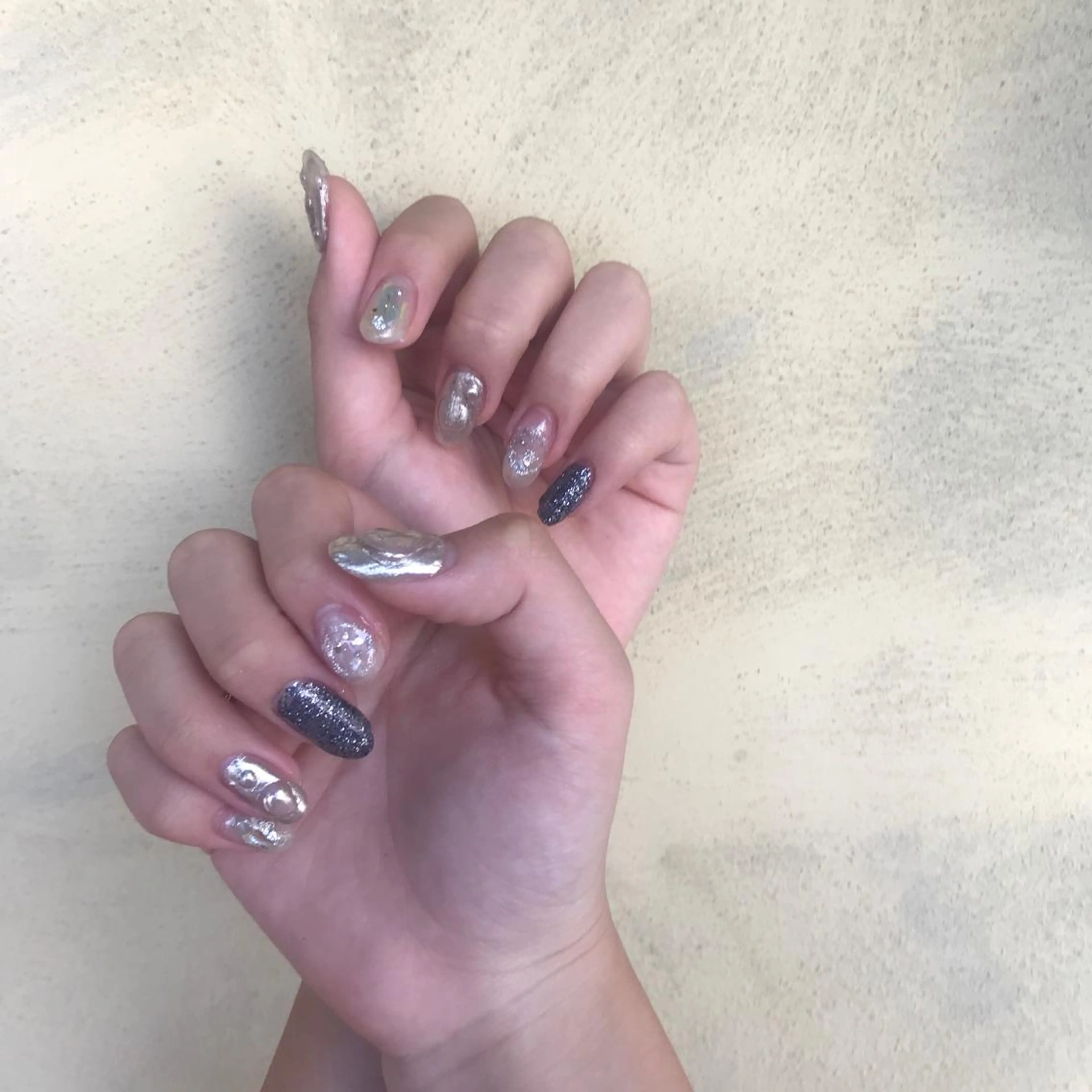 ネイル シンプルネイル AMI ウルフパーマ/メンズのヘアスタイル