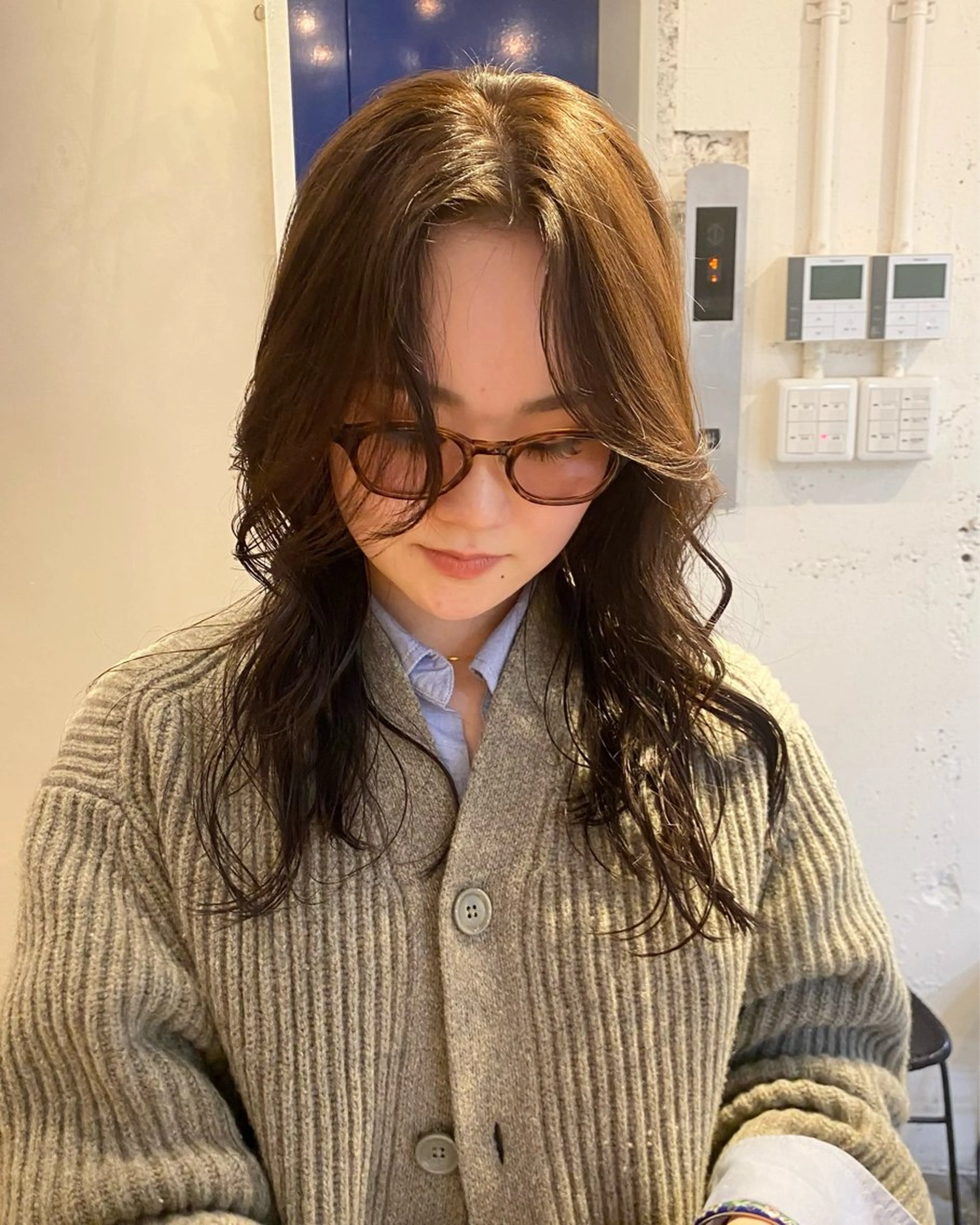 ロング カラー レイヤーボブ/ 艶カラー/サナ🌼のヘアスタイル