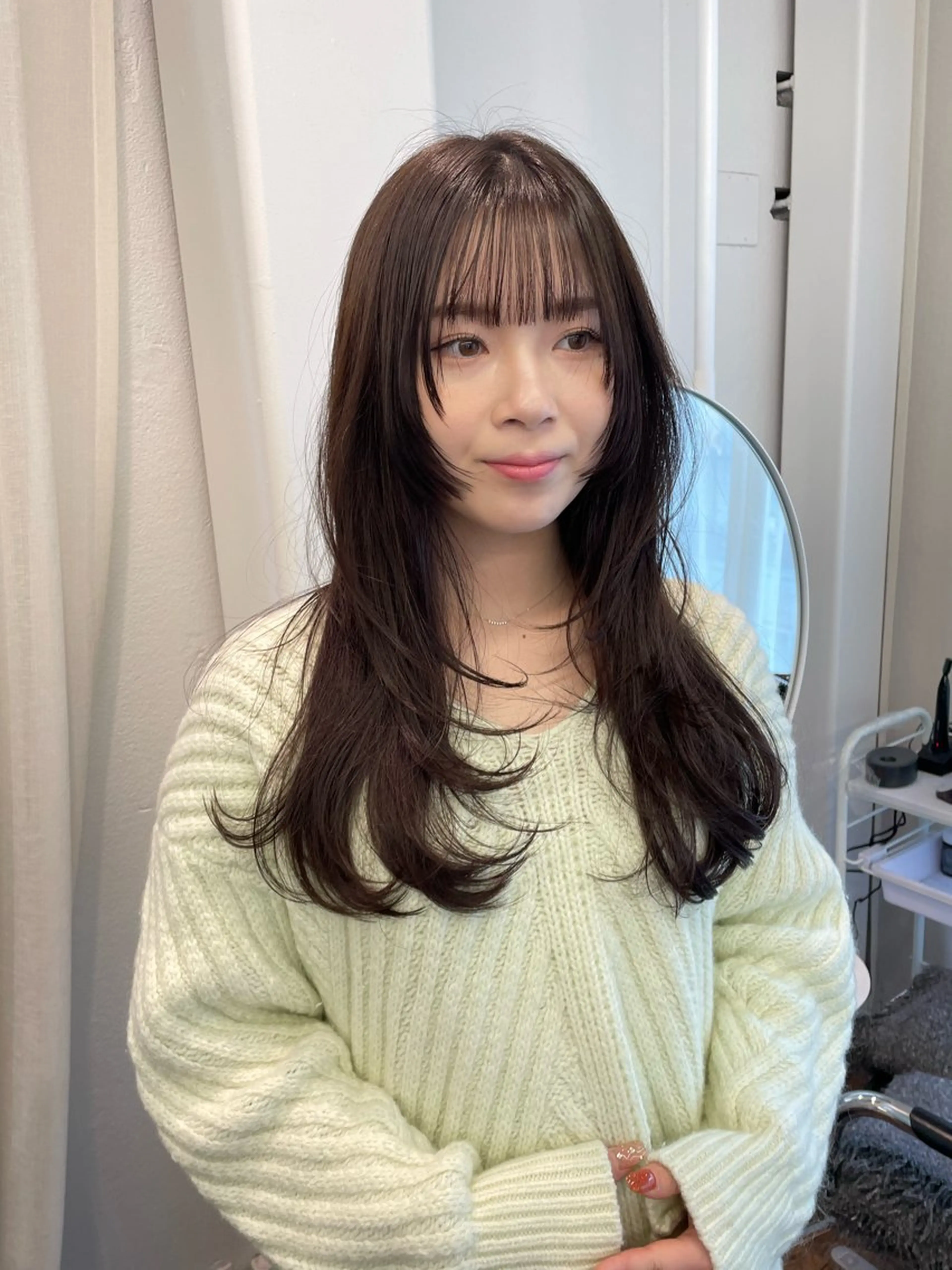 ロング カラー カット ヘアカラー トリートメント レイヤーカット🎀 kanaのヘアスタイル