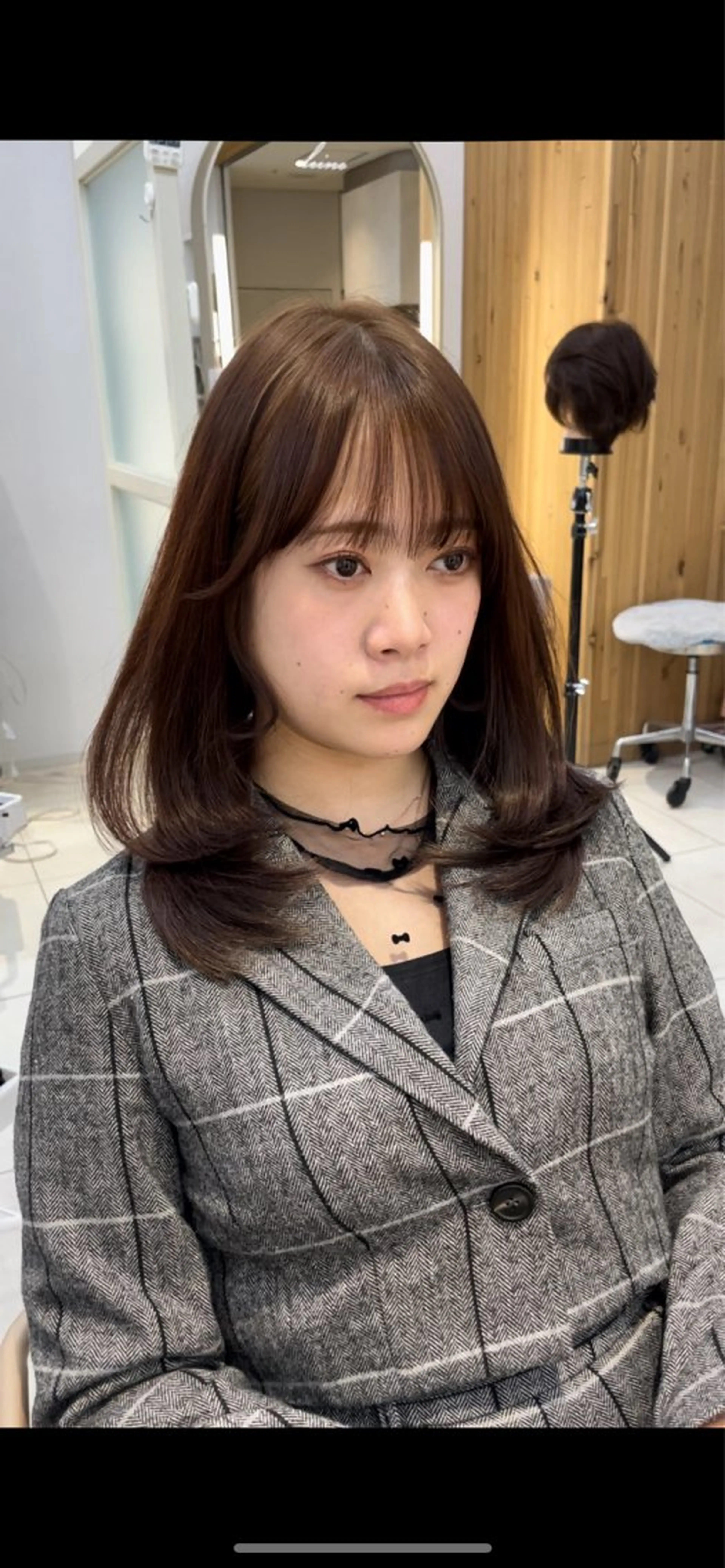 ミディアム レイヤー/顔周り /韓国ヘア/TAKUのヘアスタイル