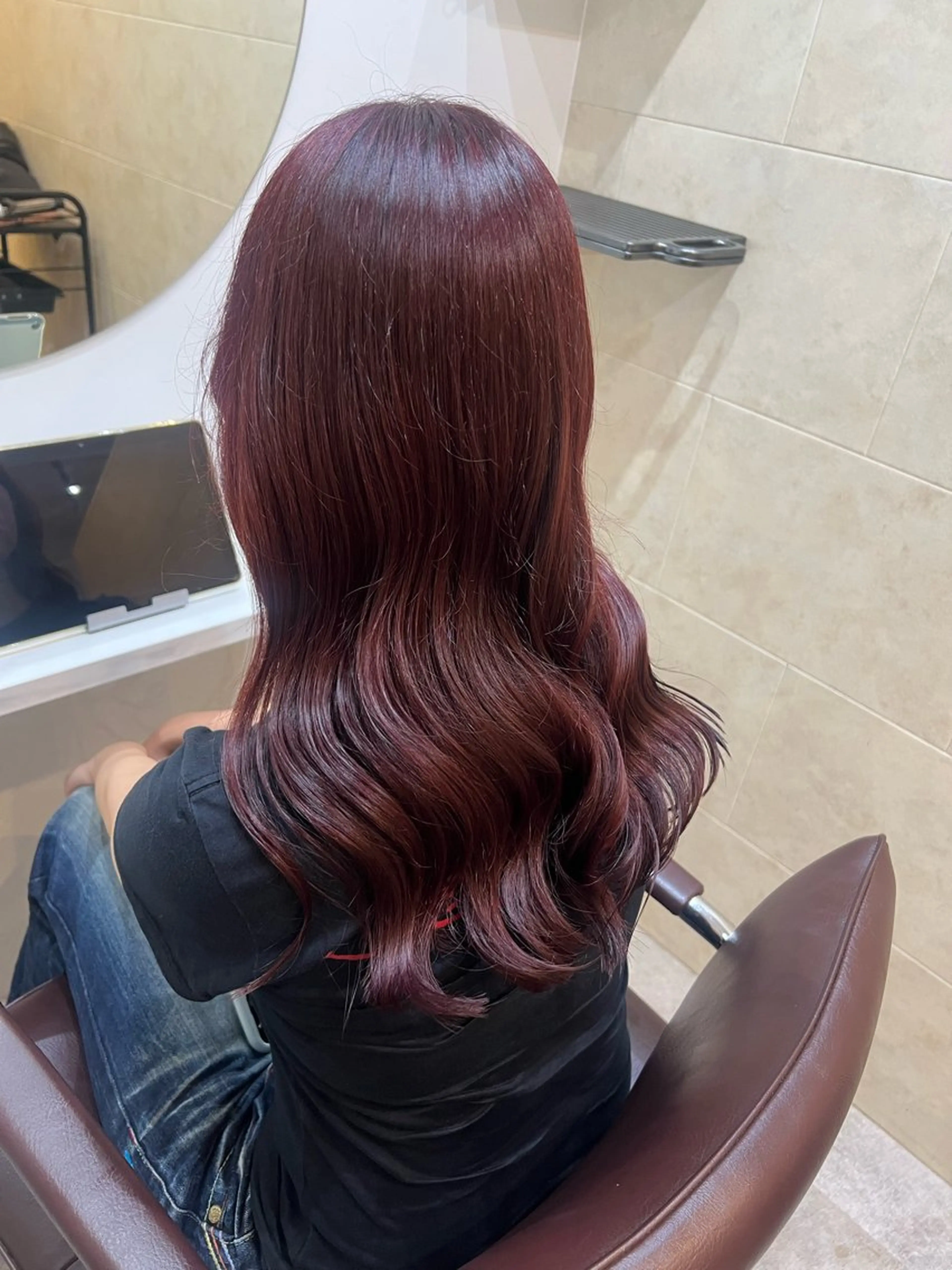 ロング カラー カット ヘアカラー トリートメント ヘッドスパ 全席個室　暖色カラー Zina松園優香🌸のヘアスタイル