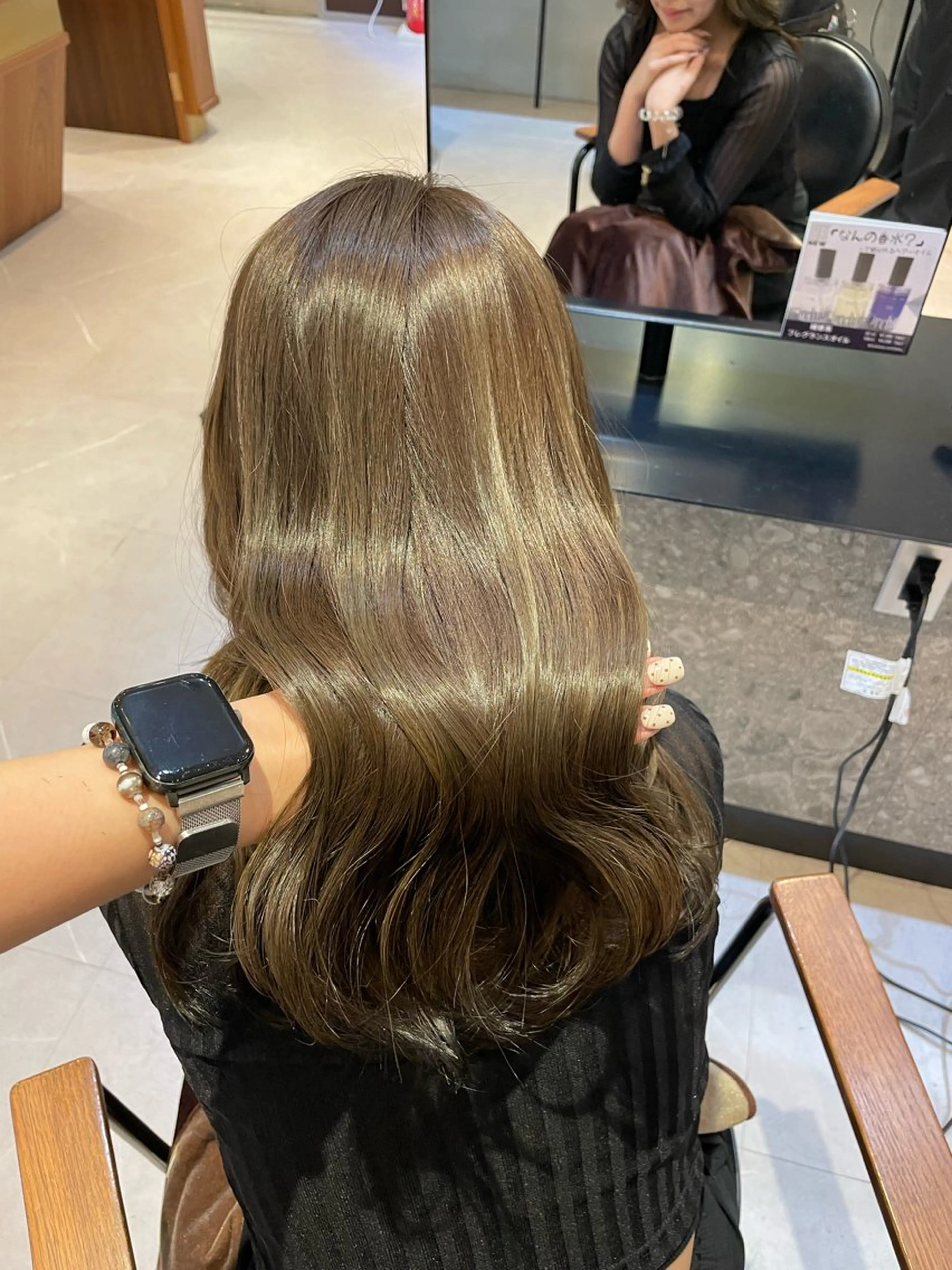 ロング カラー オリーブカラー🫒/ ハッシュカット/みゆのヘアスタイル