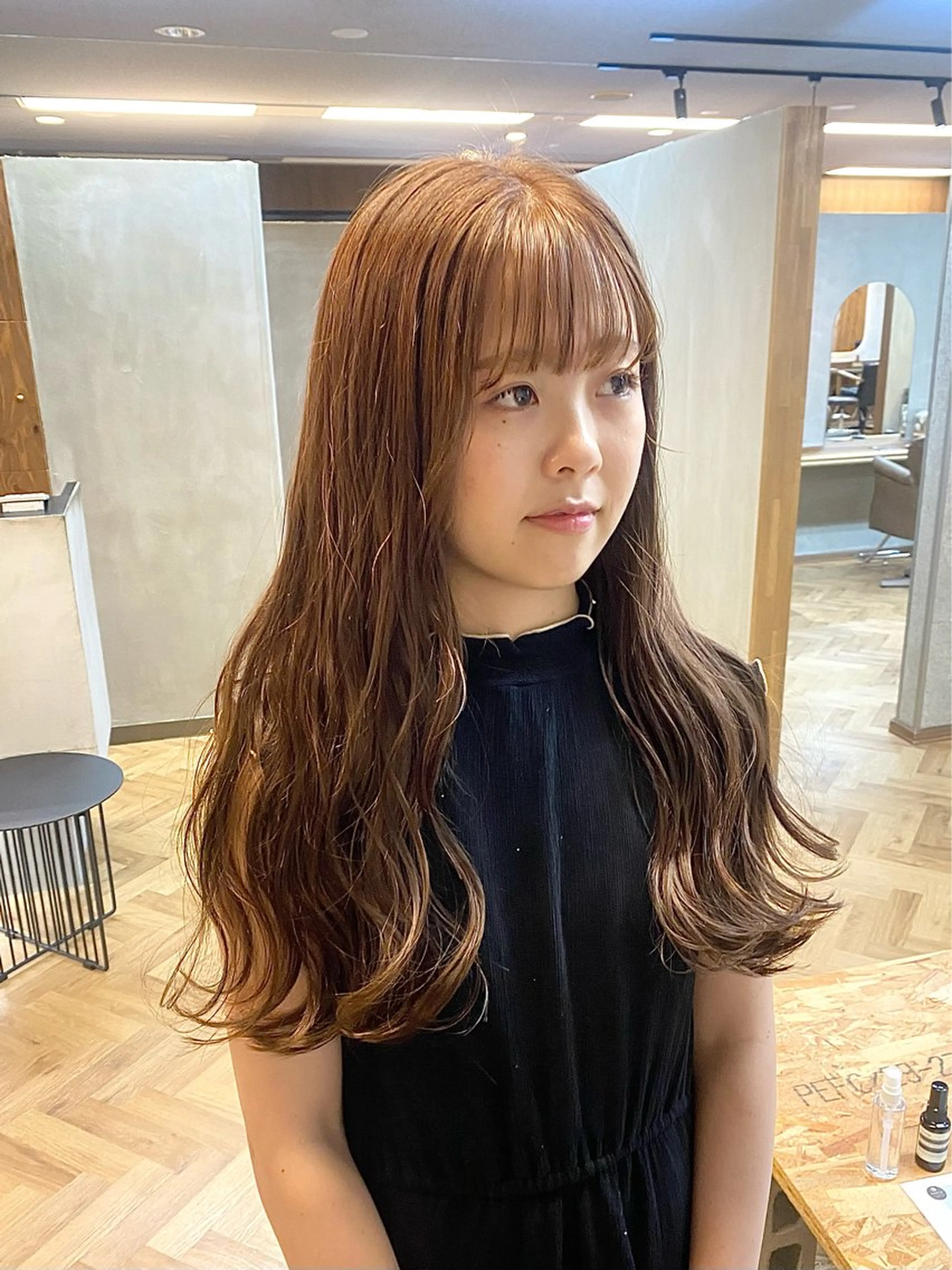 ロング カラー ヘアアレンジ ベージュカラー ブリーチ ミルクティーベージュ ブリーチなしカラー カット ヘアカラー トリートメント ハル🌸柔色/ ブリーチなし/艶髪のヘアスタイル