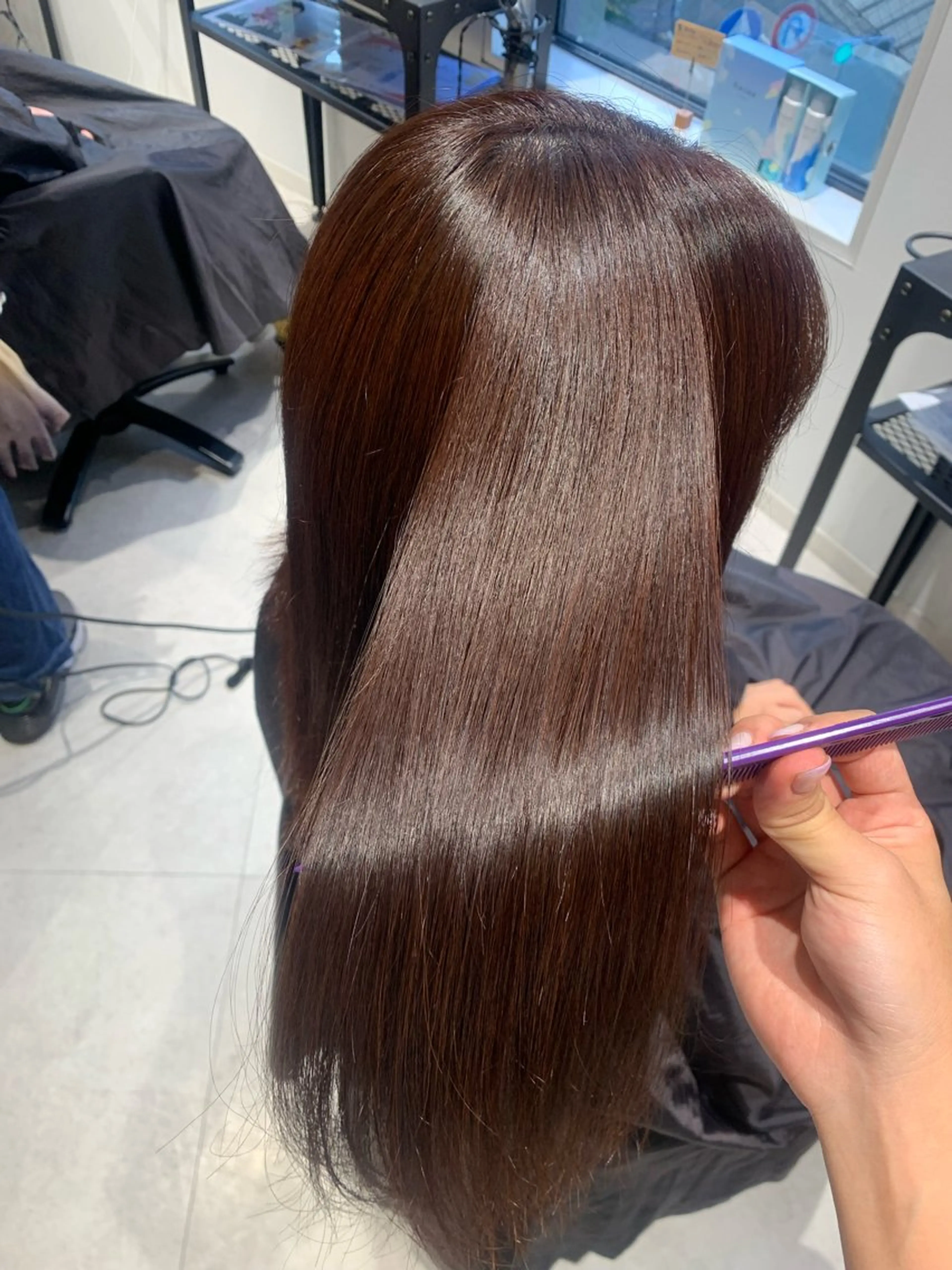 セミロング cinq所属・ハイトーン/ラベンダ ー/ yuina🪄のヘアスタイル