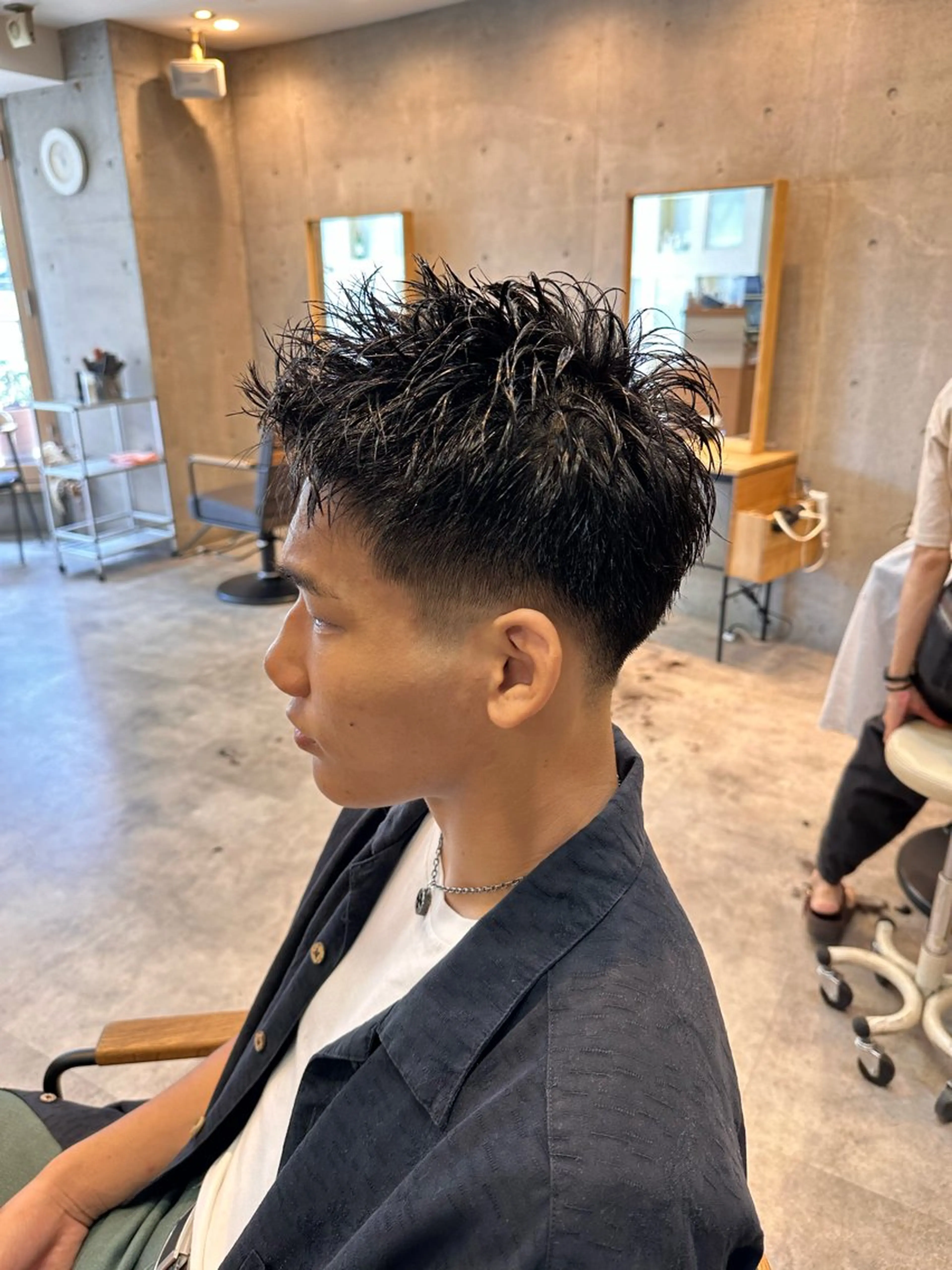 ショート メンズ フェードカット カット 🔥メンズカラー🔥 セヤシュウヘイのヘアスタイル