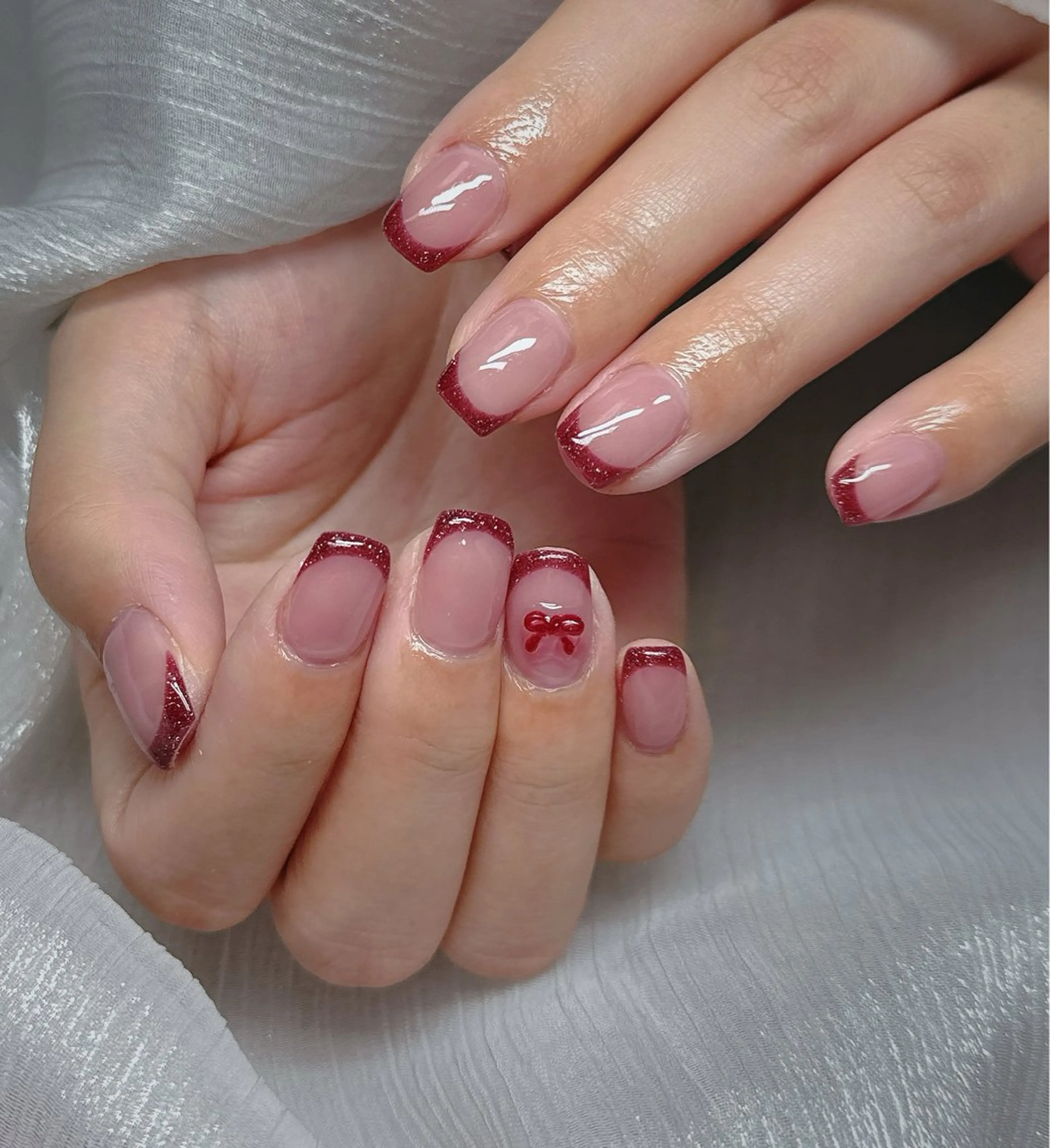 ネイル リボン Yumi nailのネイルデザイン