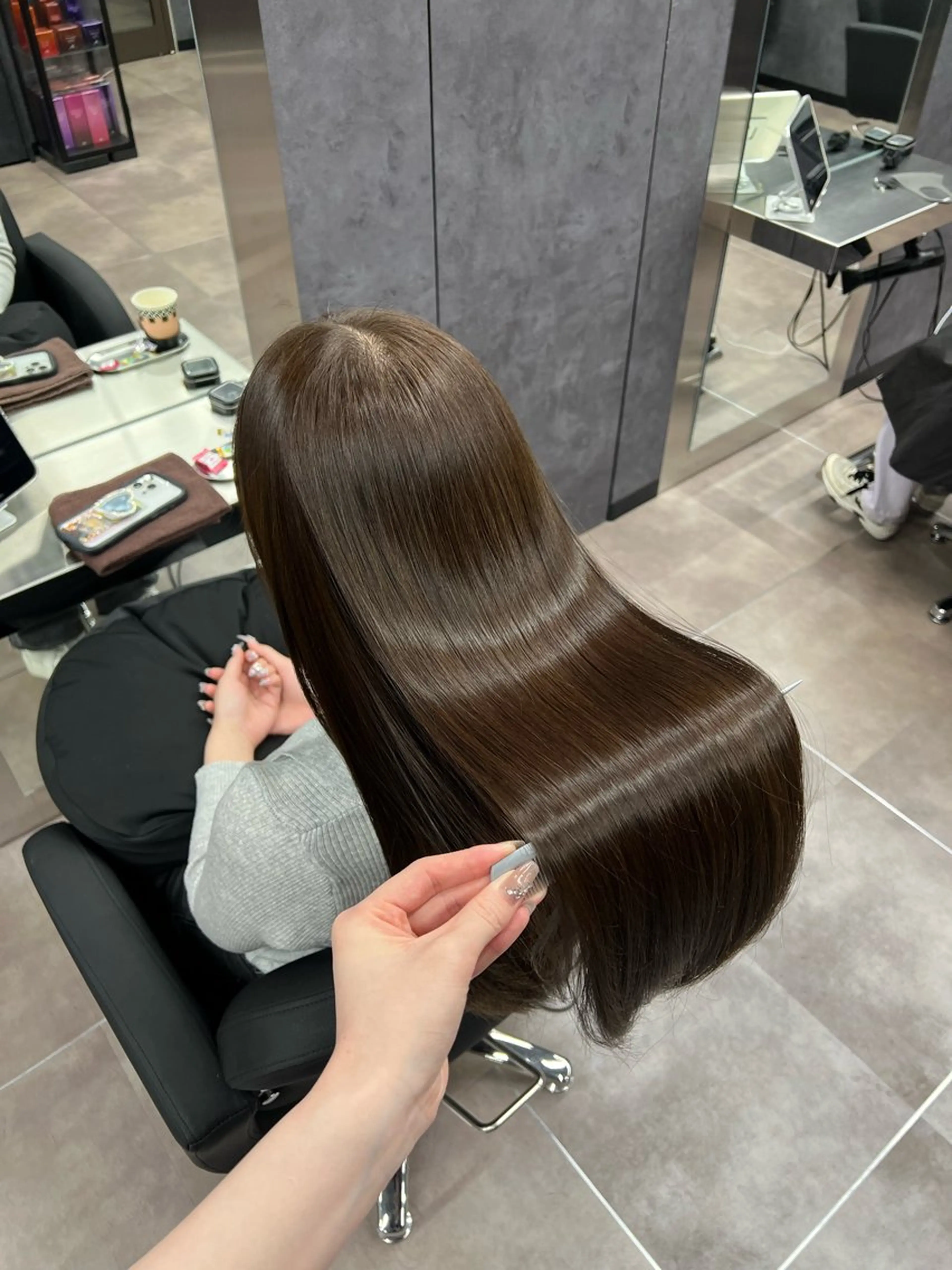 ロング カット ヘアカラー トリートメント 🩶髪質改善/新宿 /saaya🩶のヘアスタイル
