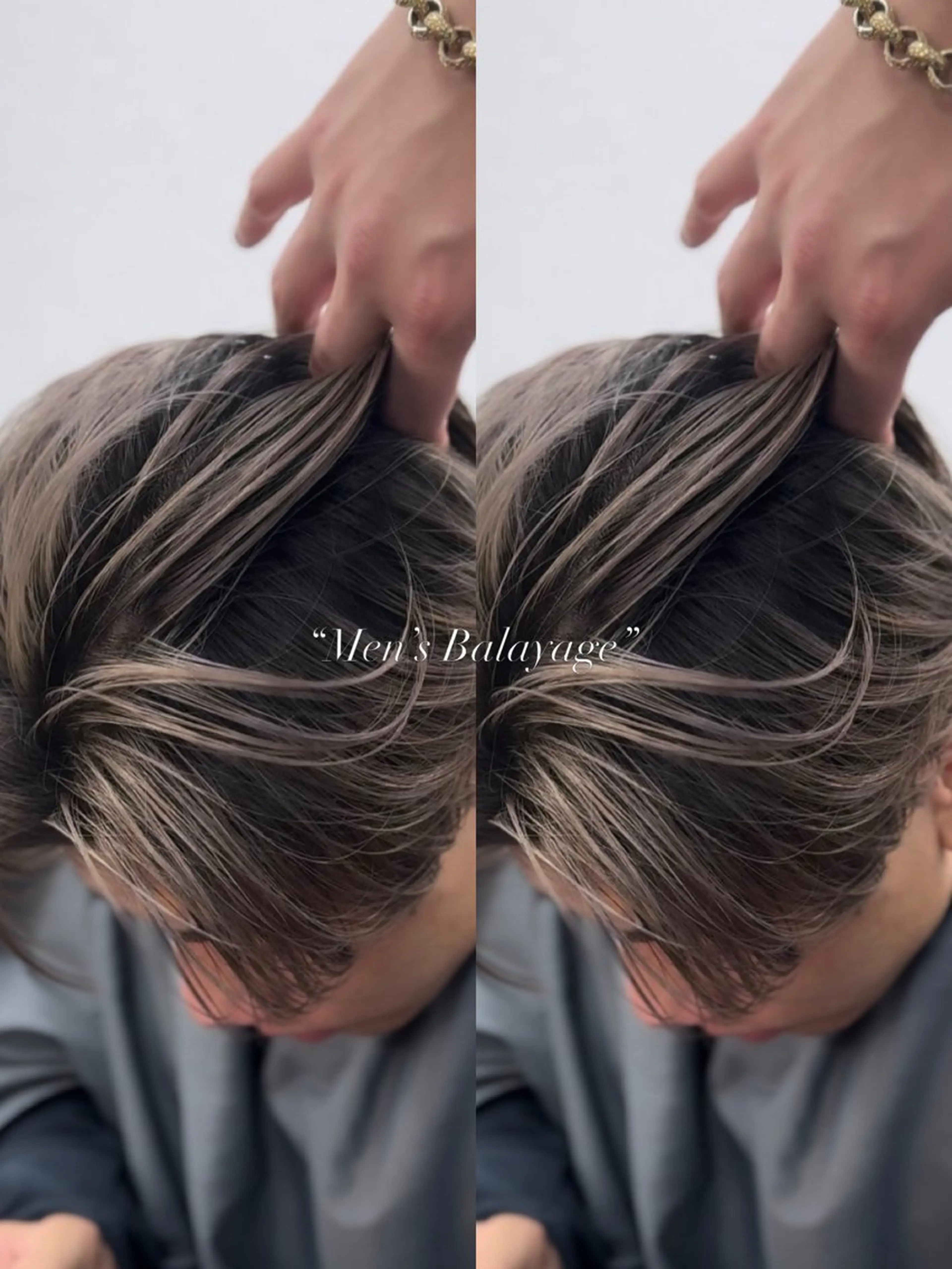 🇬🇧欧米風バレイヤージュ🇬🇧（2ブリーチ）バレイヤージュカラー+前処理剤トリートメント『トリートメントブロー込』の写真