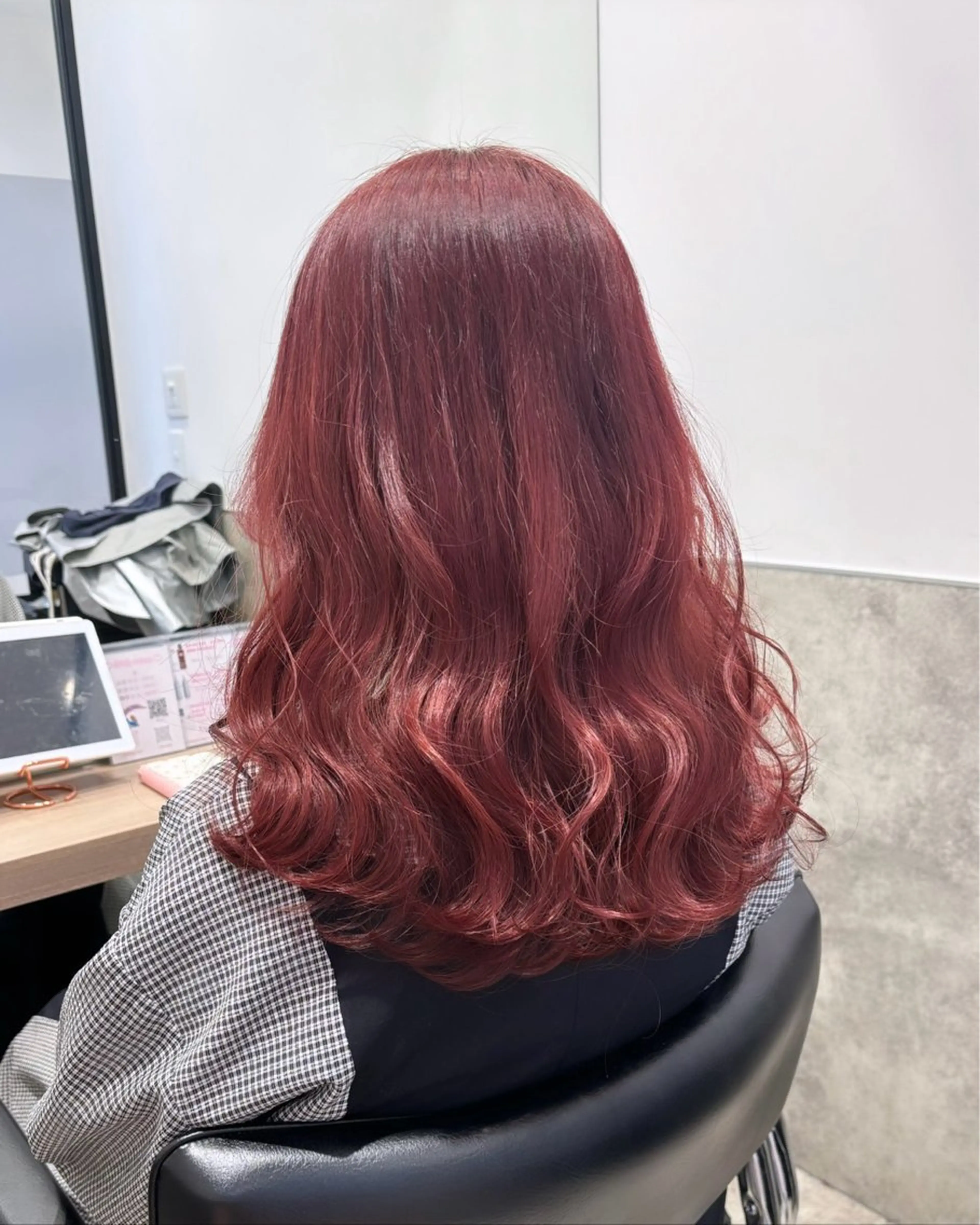 セミロング カラー 💗ガーリーヘア🎀 saki💗のヘアスタイル