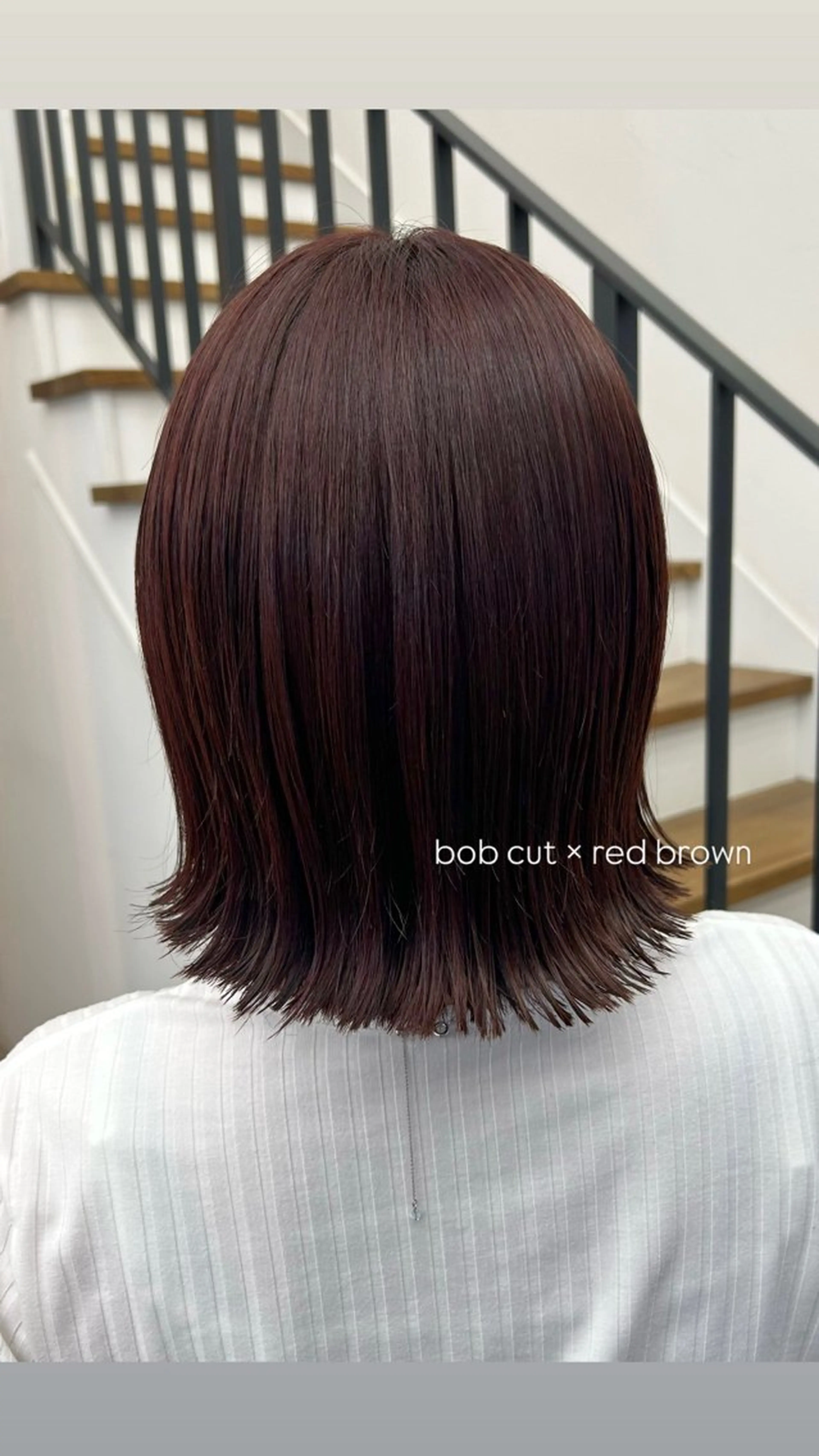 ミディアム ボブレイヤー ボブ くびれヘア 顔周りカット 伸ばしかけ カット 本澤 朋香のヘアスタイル