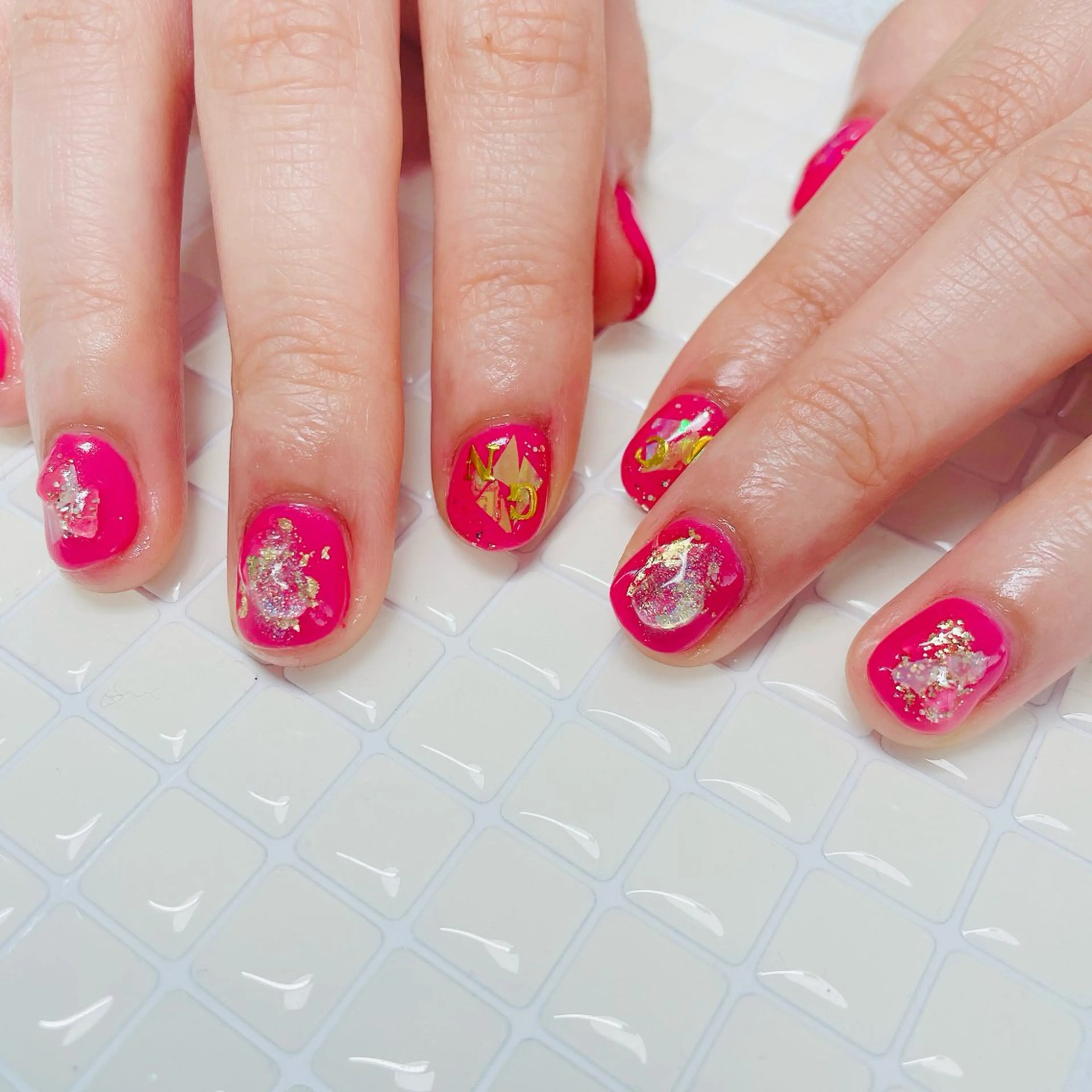 ネイル ニュアンスネイル ぷっくりネイル ショートネイル ハンドネイル tsumeasobi 🪬macoのネイルデザイン