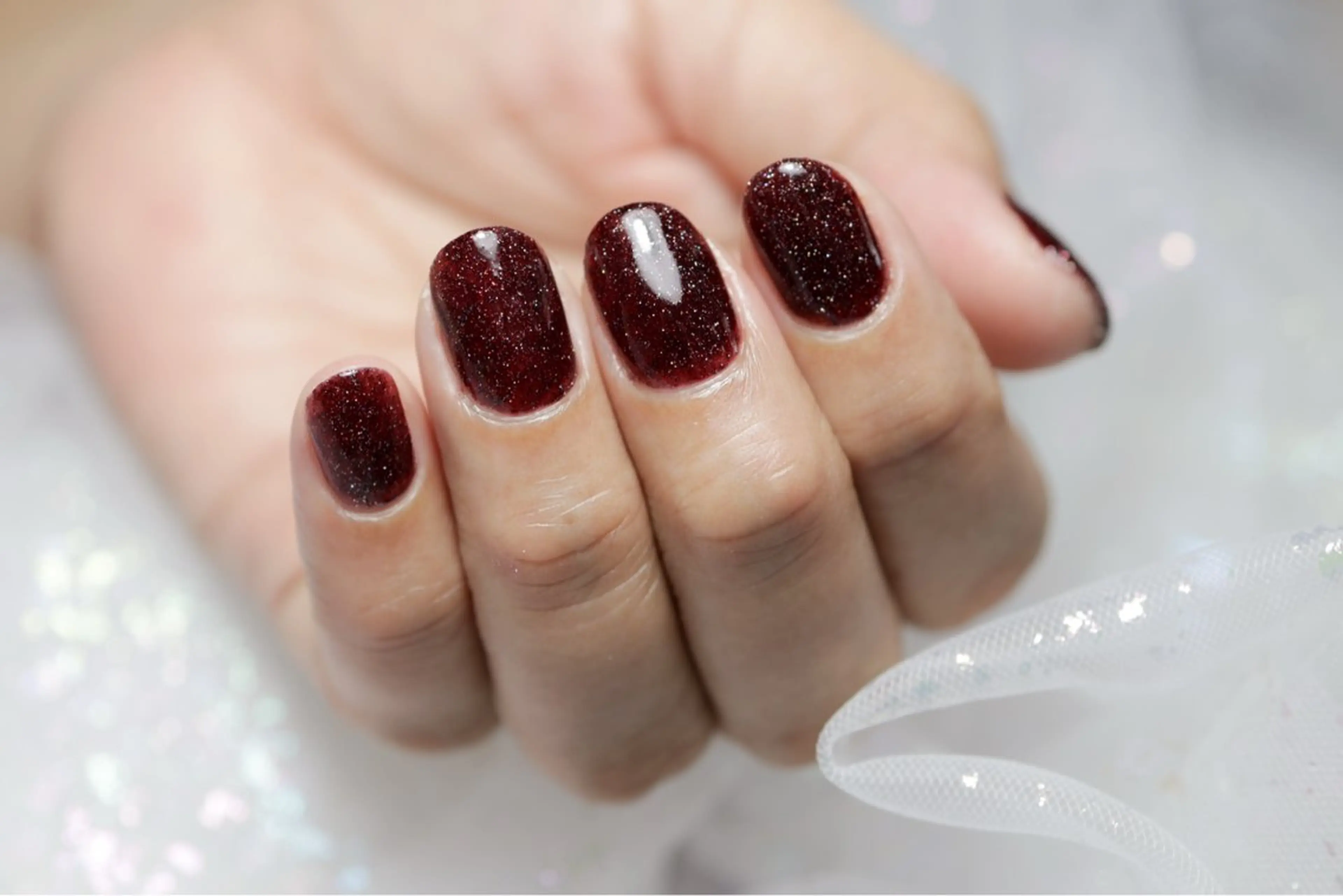 ネイル フラッシュネイル パープル SHI-SIN lotusnailのネイルデザイン