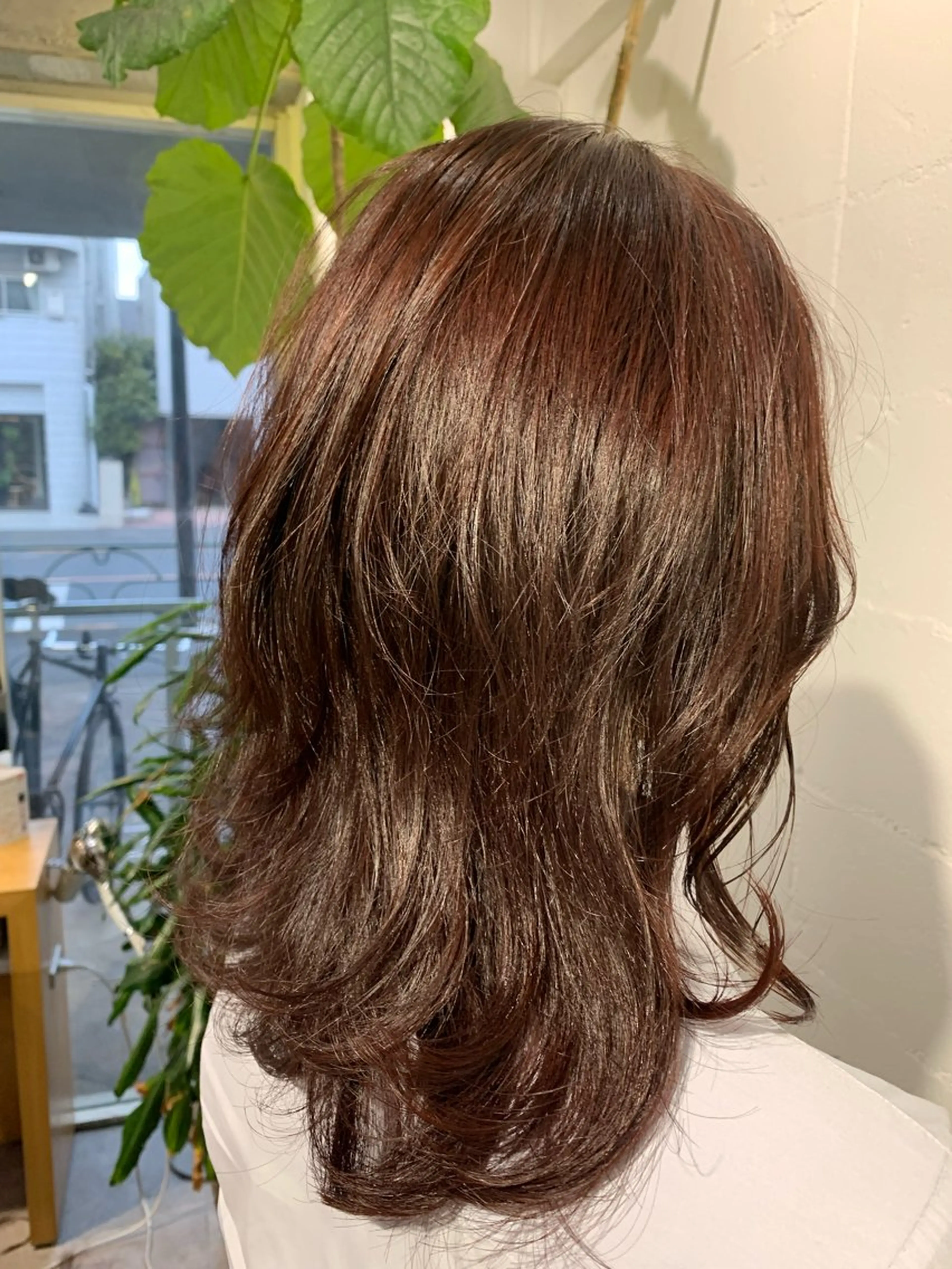 ミディアム ヘアカラー トリートメント メンズパーマ shell 宮下のヘアスタイル