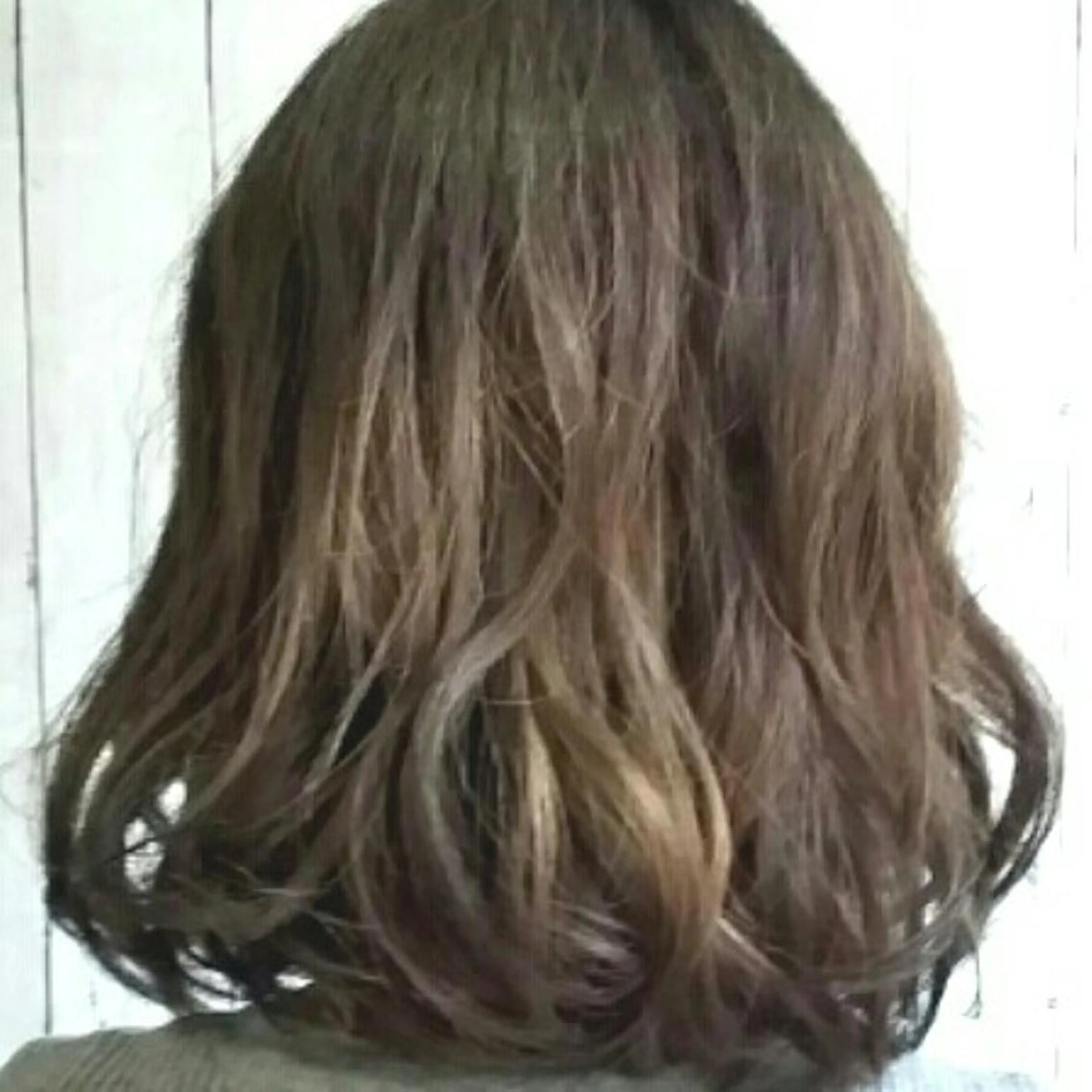 ミディアム ボブ ハイライト レイヤー/エクステ alpha下妻のヘアスタイル