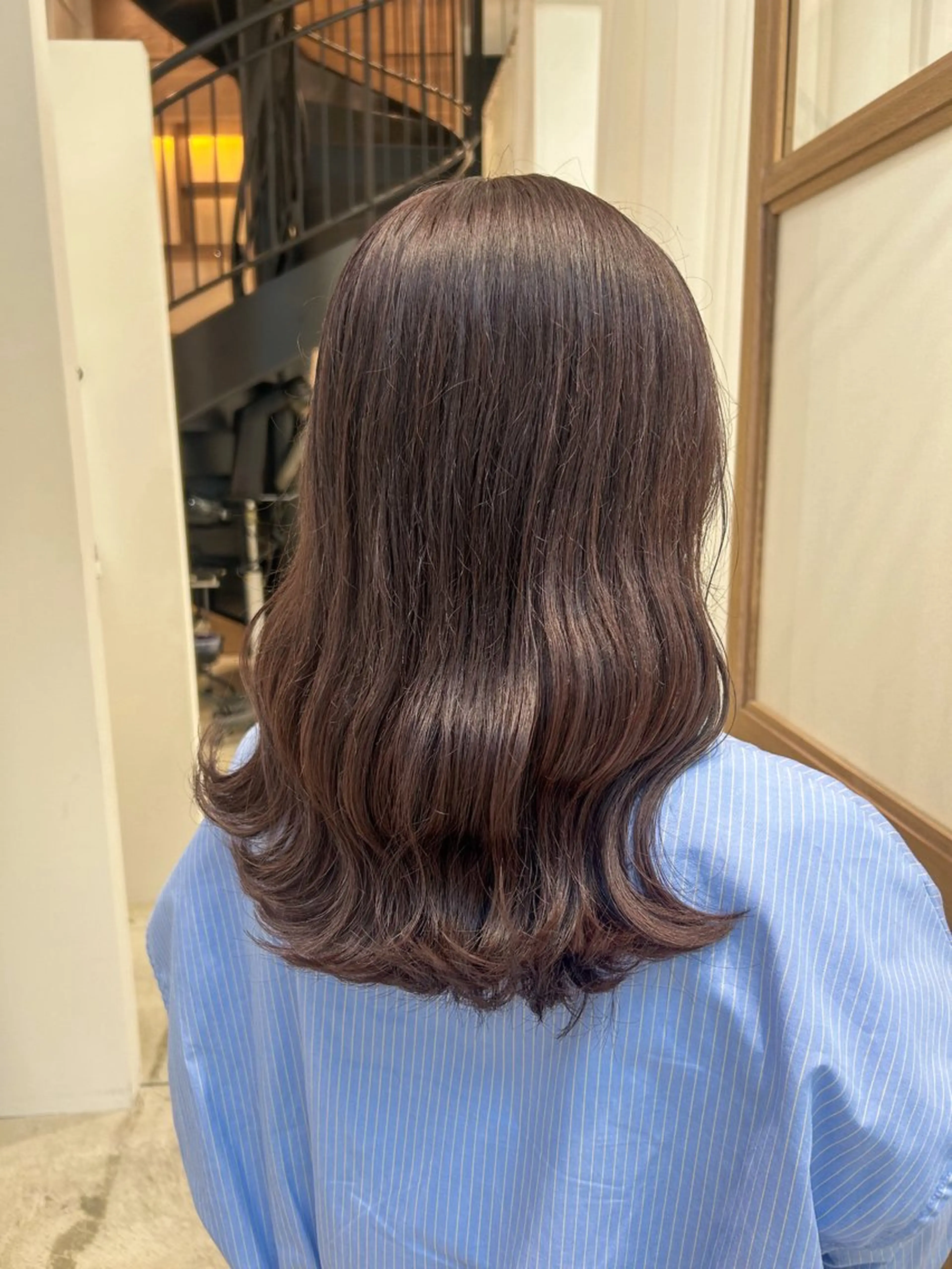 セミロング カラー ヘアアレンジ カット ヘアカラー トリートメント yuka .のヘアスタイル