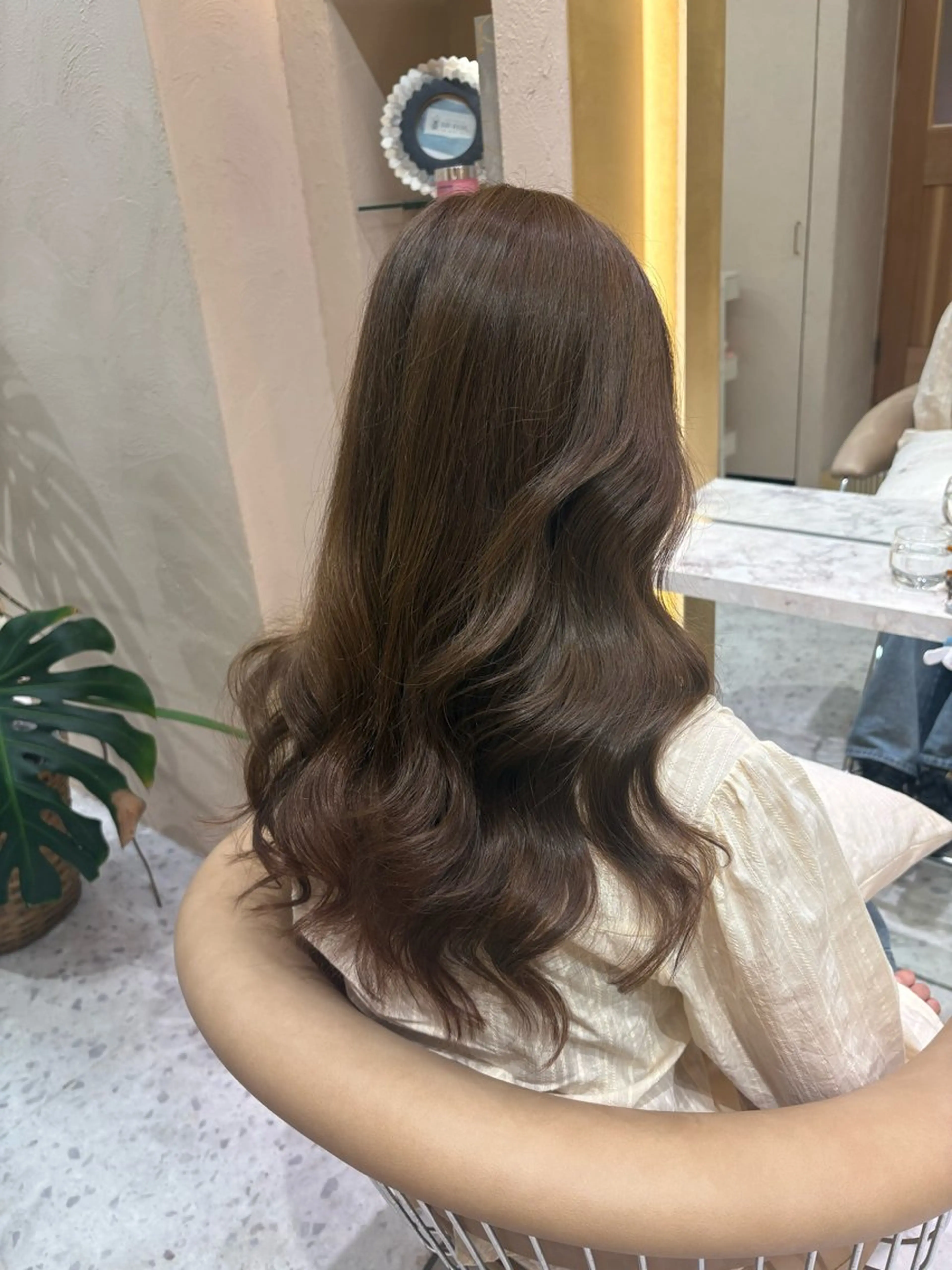 ロング カット ヘアカラー Kanami/韓国風 /艶カラーのヘアスタイル