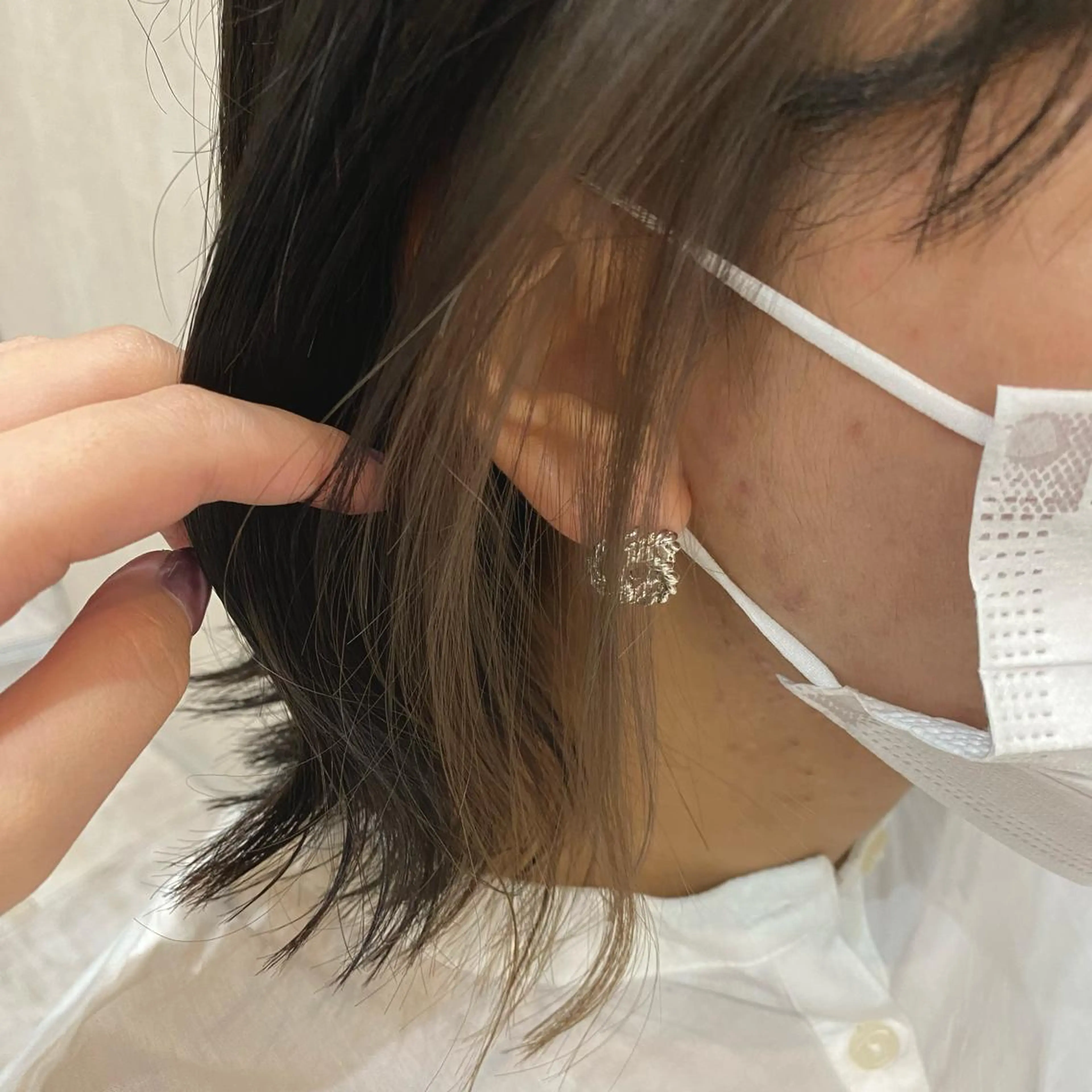 ショート カラー カット ヘアカラー トリートメント 🫧透け感⋆艶髪💎 山口アヤカのヘアスタイル