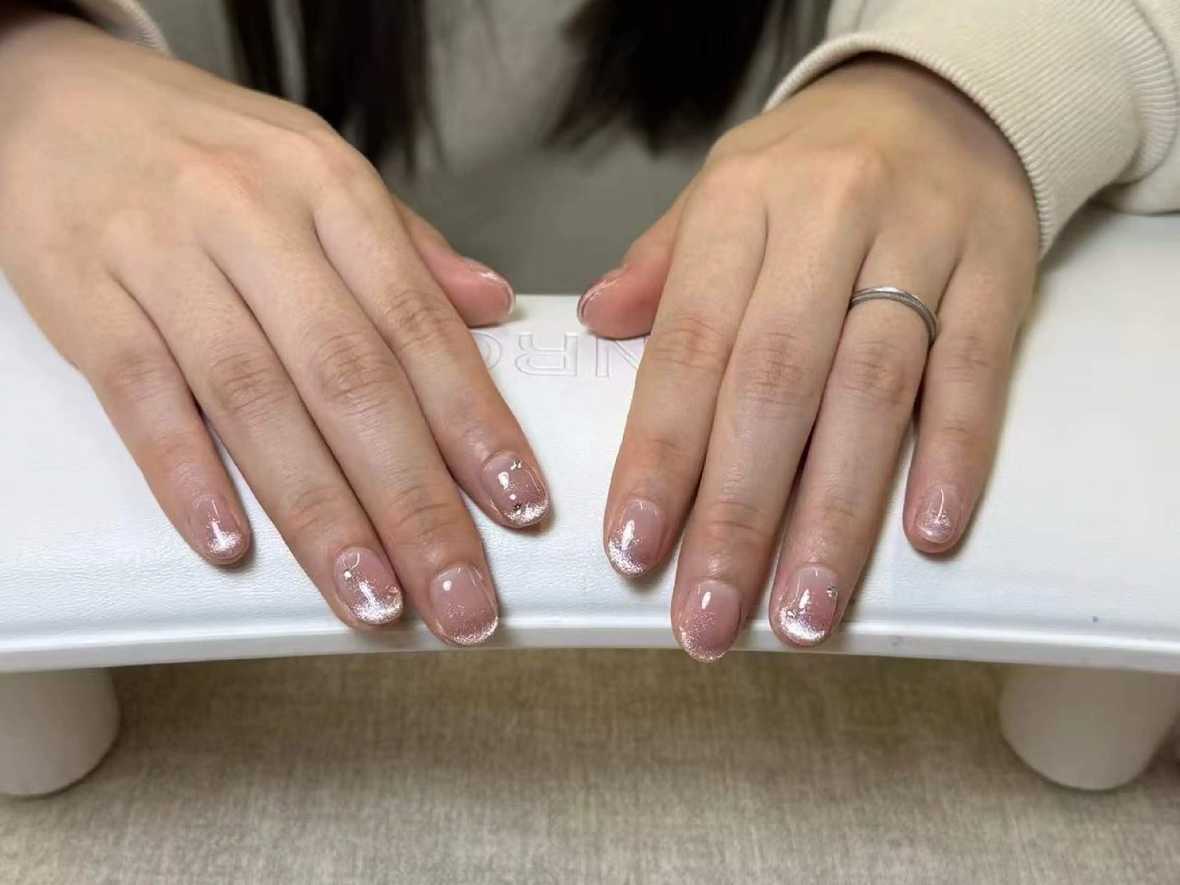 ネイル チークネイル フットネイル フレンチネイル ジェルネイル ガラスフレンチ ハンドネイル エニ Andyのネイルデザイン