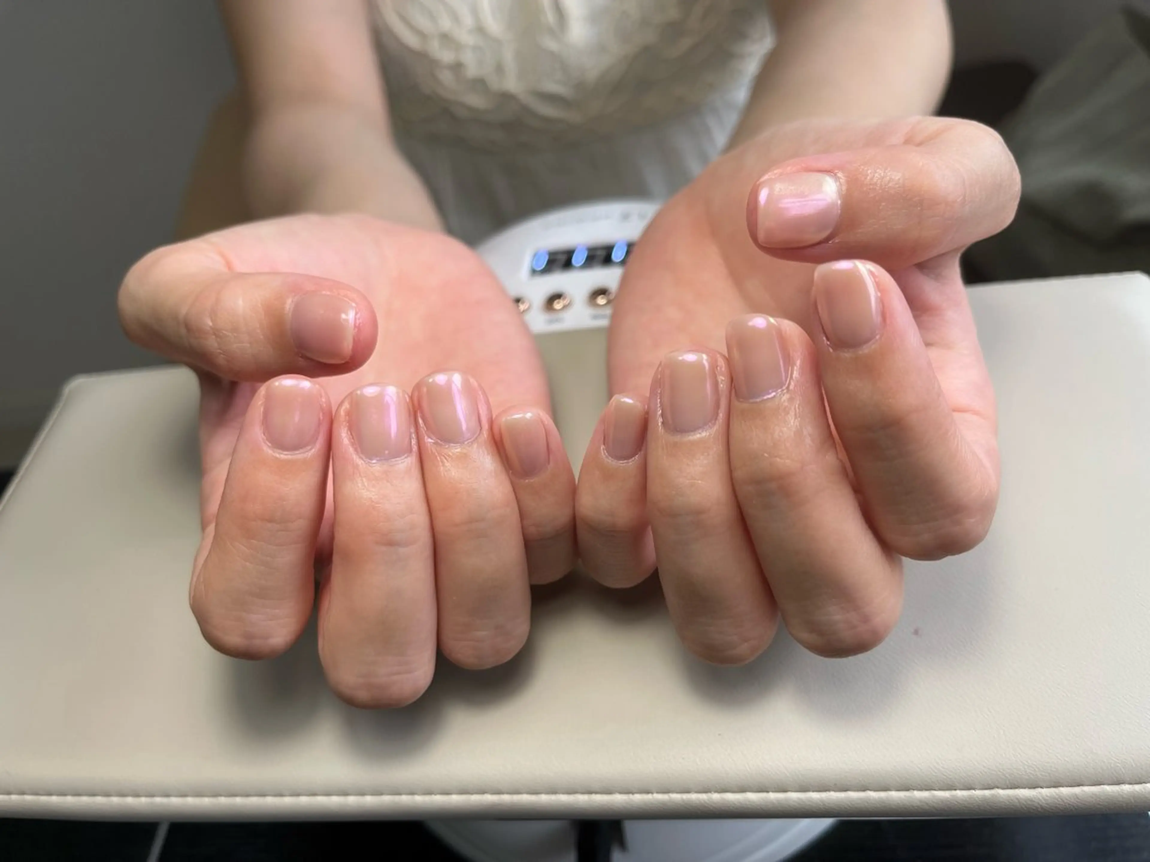 ネイル オーロラネイル ワンカラーネイル HaneLab ꕤ︎︎·͜·のネイルデザイン