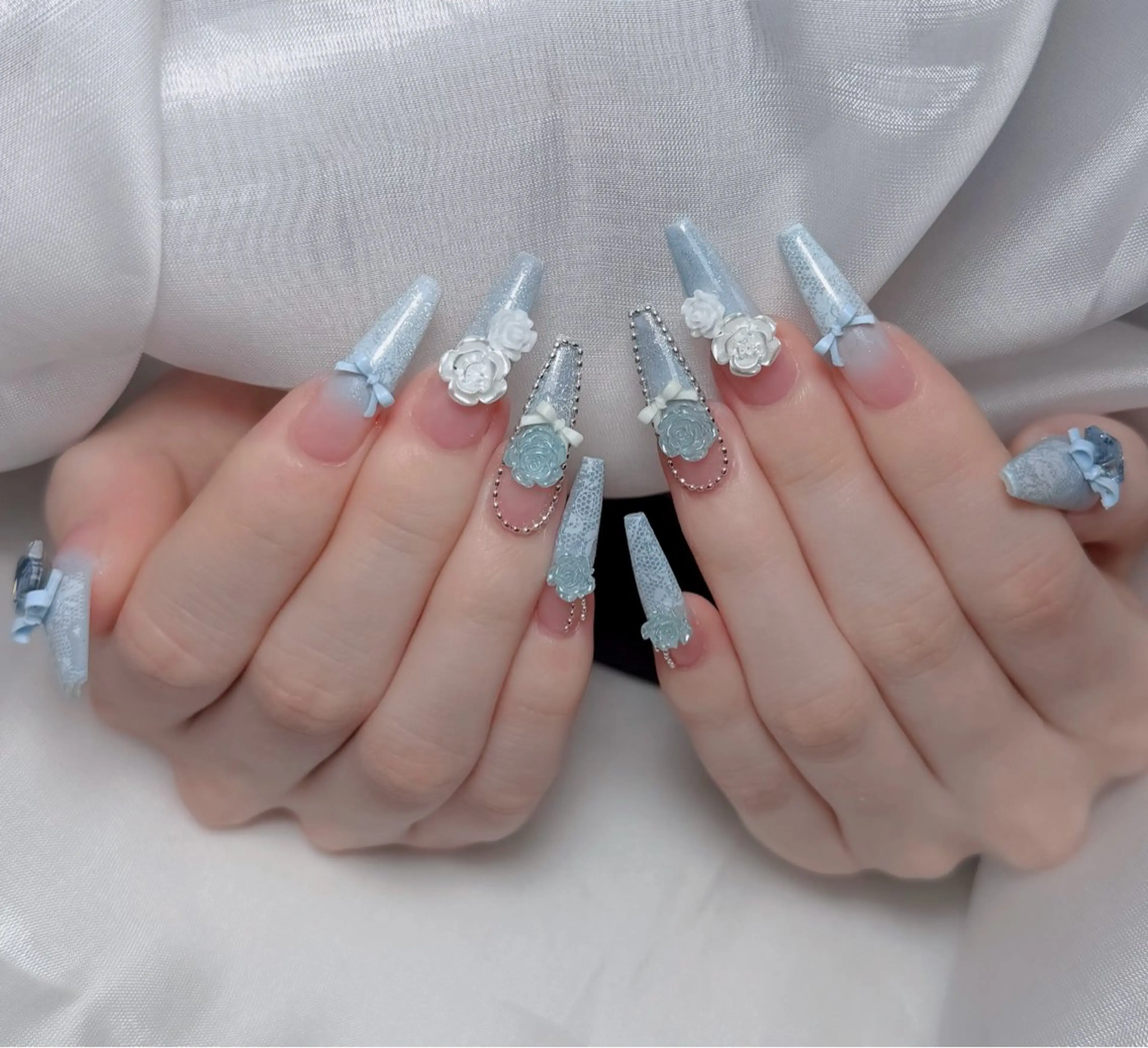 ネイル アートネイル 韓国ネイル 持ち込み ワンホンネイル ハンドネイル Lenie Nail Salonのネイルデザイン