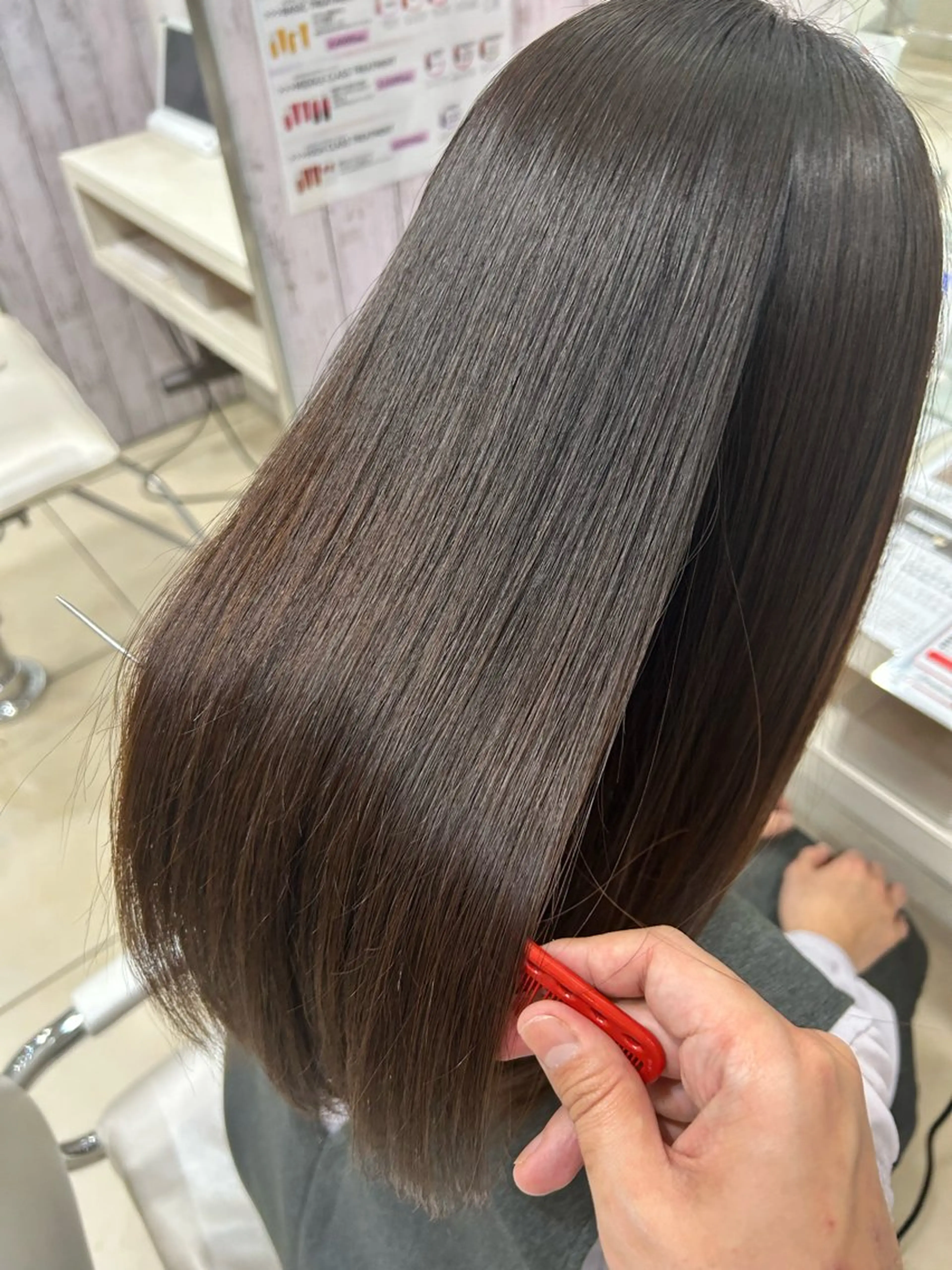 ミディアム カット ヘアカラー トリートメント 【髪質改善カラー】 瀧田嵐士🇰🇷のヘアスタイル