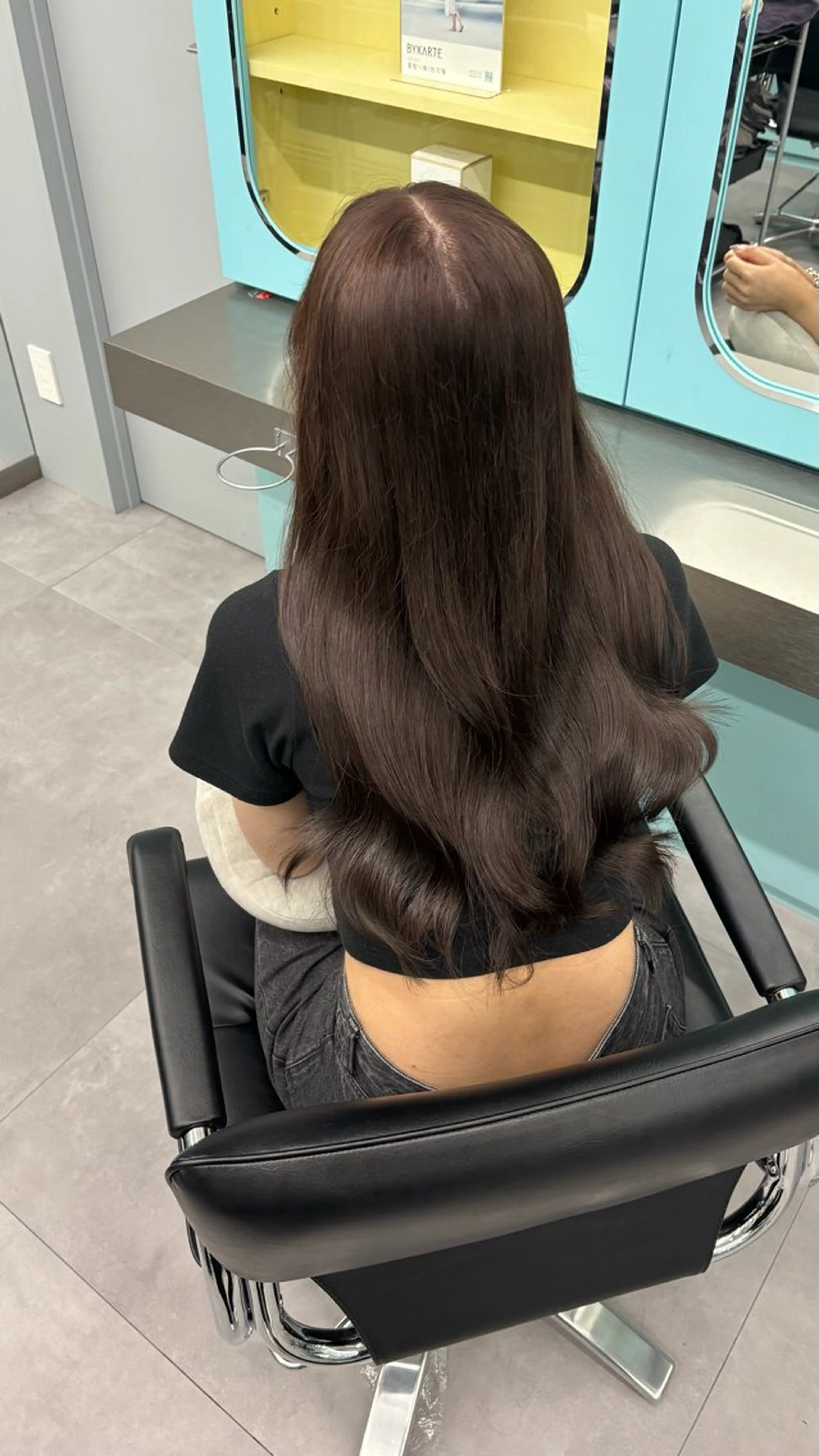 ロング ヘアカラー トリートメント Mio/髪質改善 透明感カラー/西梅田のヘアスタイル