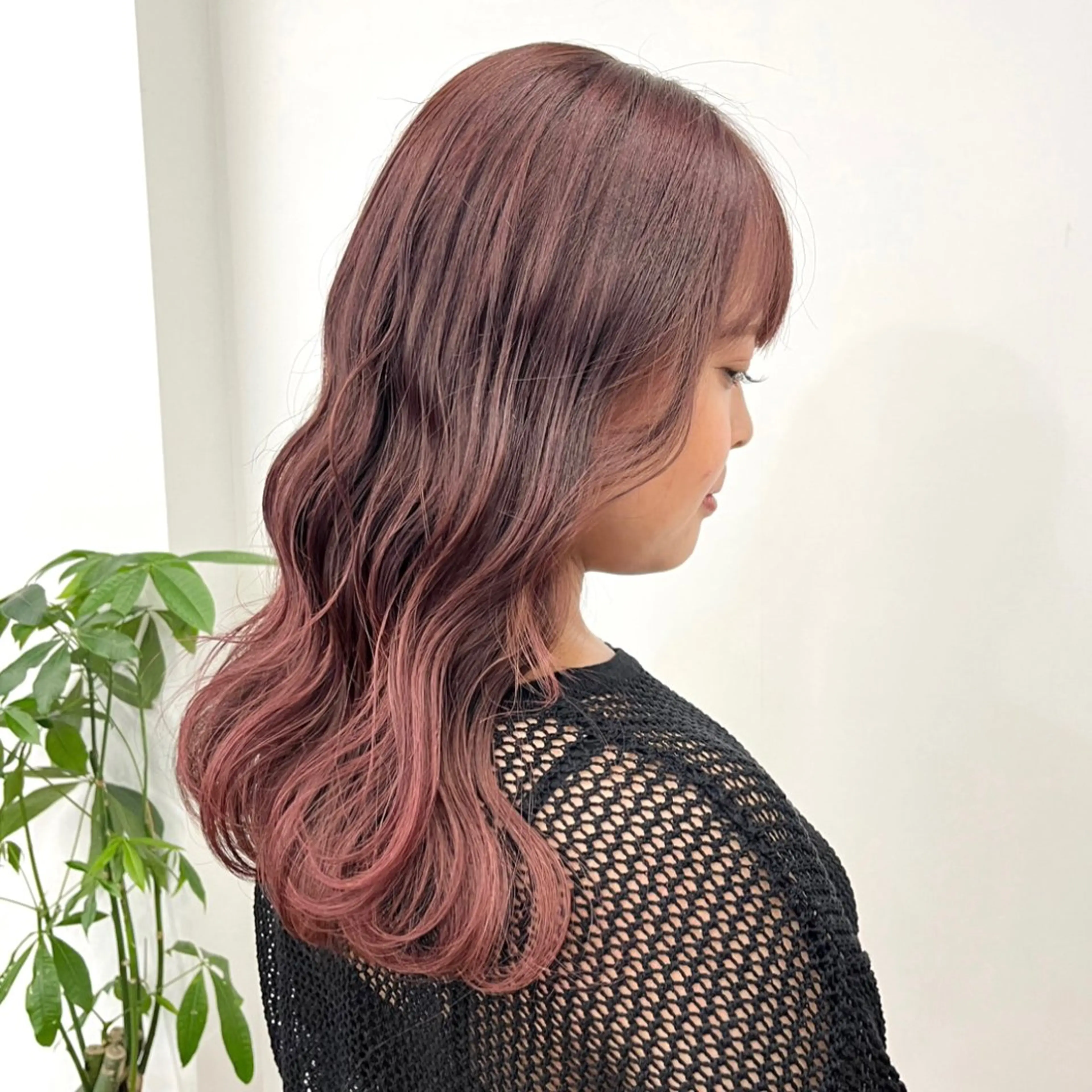 セミロング カラー ヘアアレンジ 成人式 結婚式・ブライダル ブリーチ ブラウンカラー ブリーチなしカラー HIROKO / 透明感暖色カラー🎀のヘアスタイル