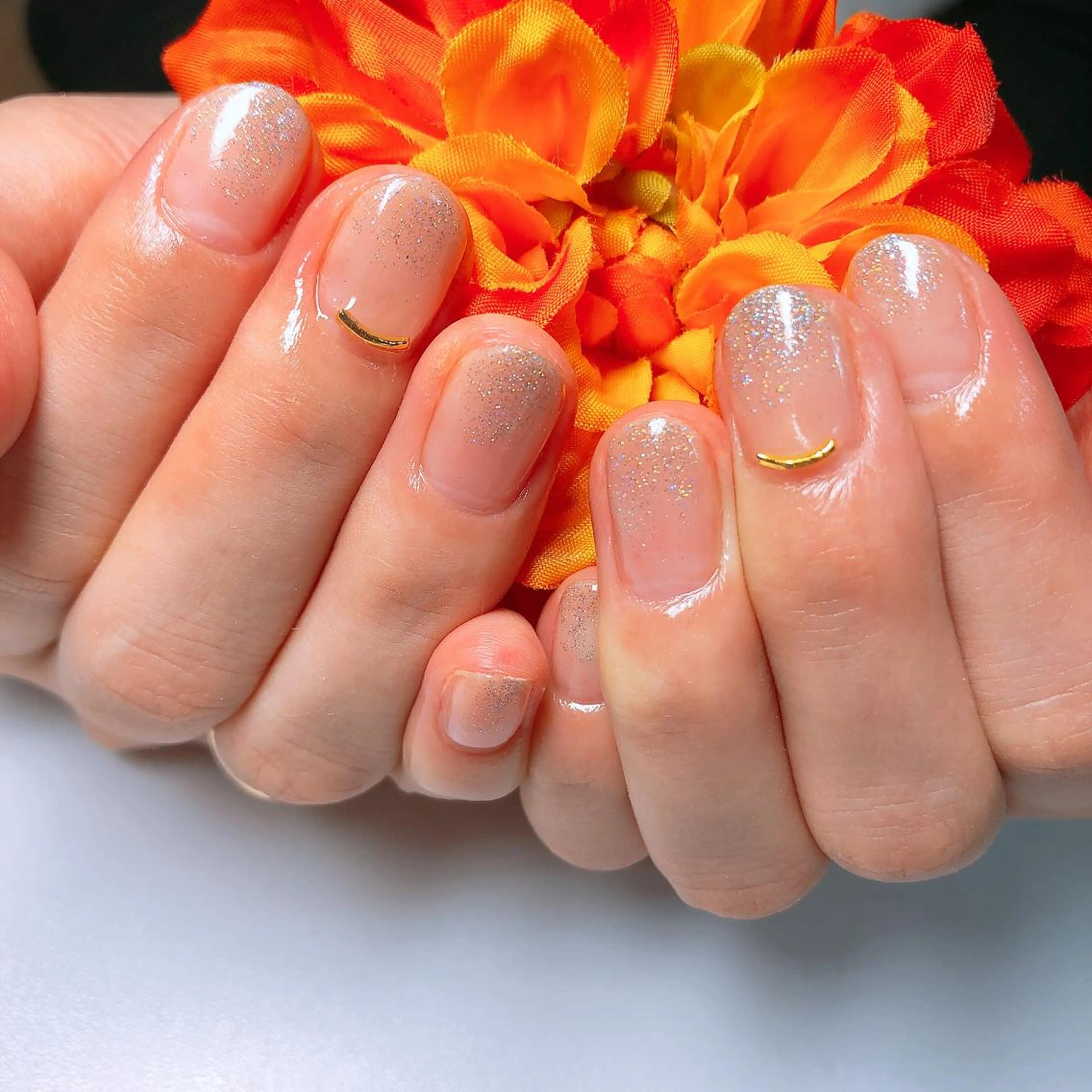 ネイル グラデーション ラメ(グリッター) CHERIMO【lalaLaLa】所属・CHERIMO シェリモのネイルデザイン