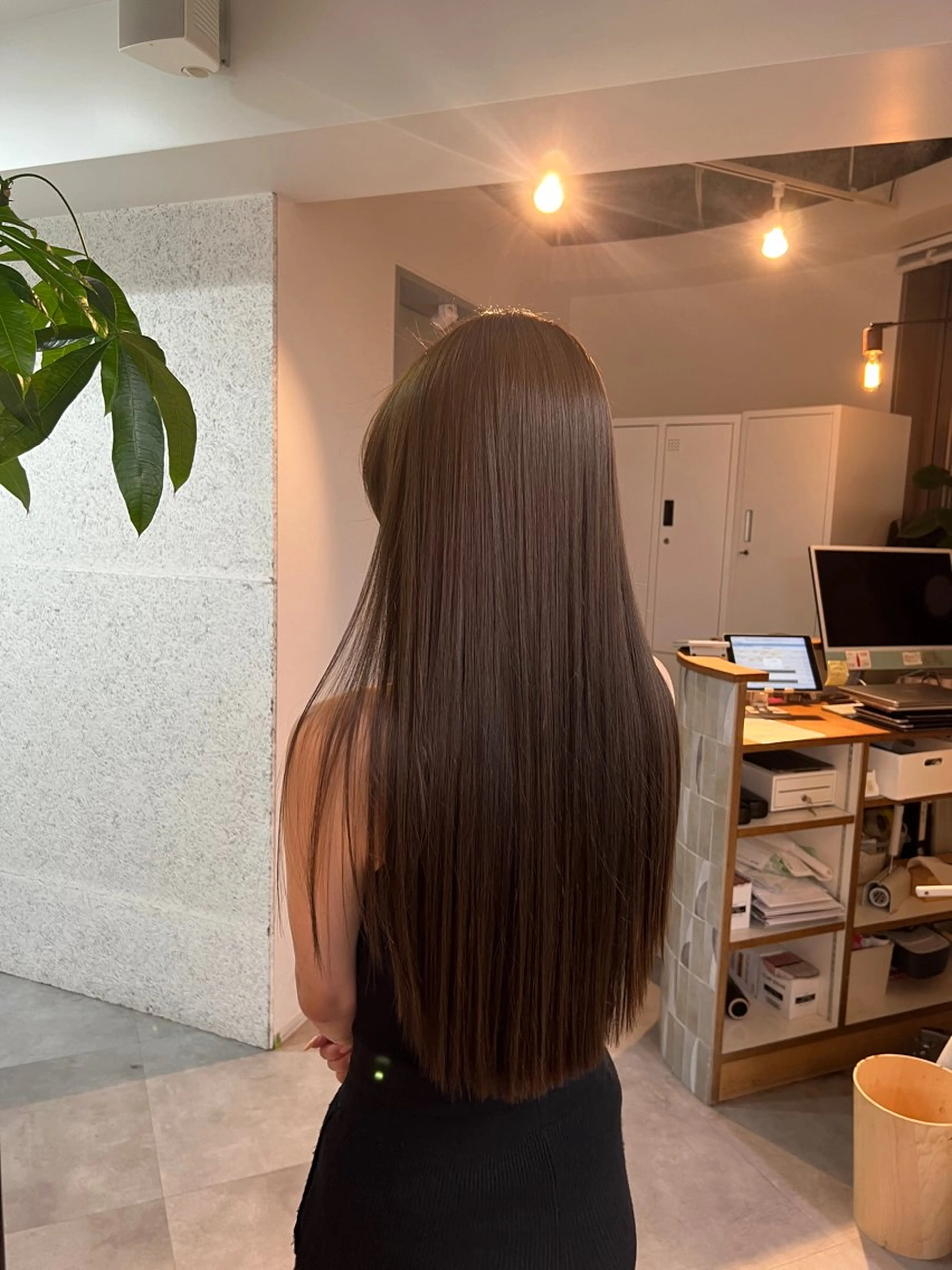 ロング カラー パーマ レイヤー/グレージュ 渋谷表参道/小森波琉のヘアスタイル