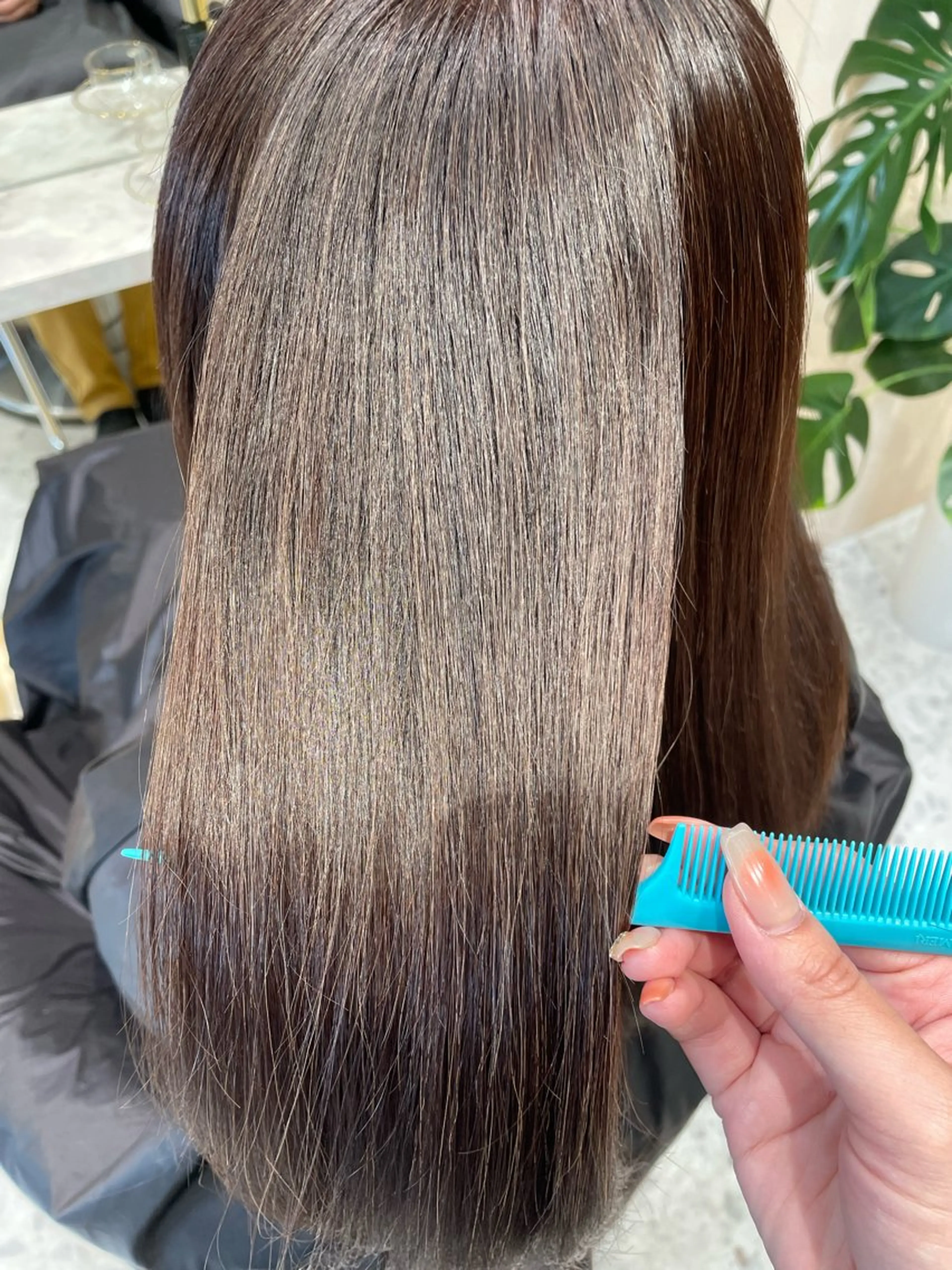 セミロング カラー 韓国ヘア/髪質改善 /Harunaのヘアスタイル