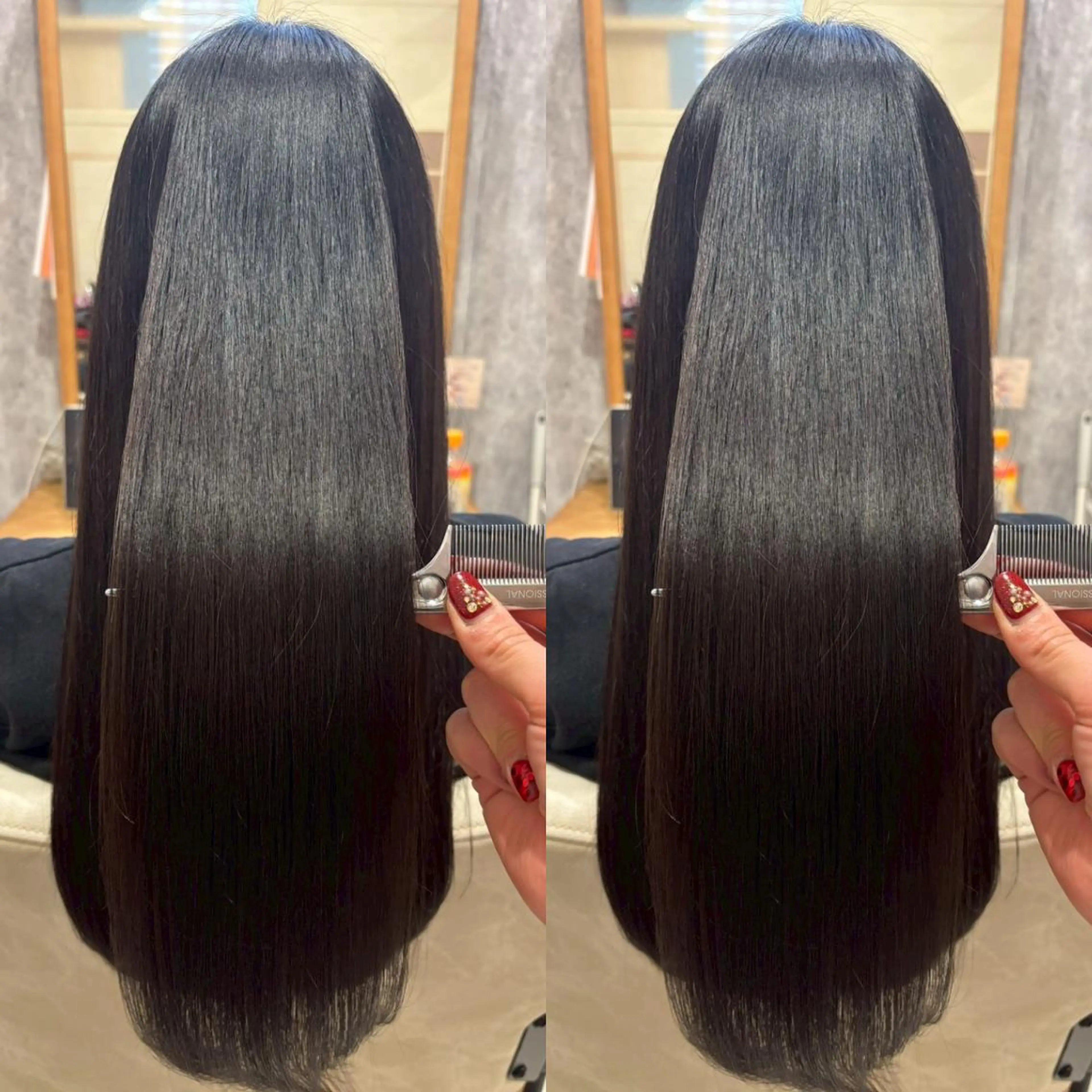 【ダメージレス艶カラー💎】カット＋髪質改善カラー￥7700の写真