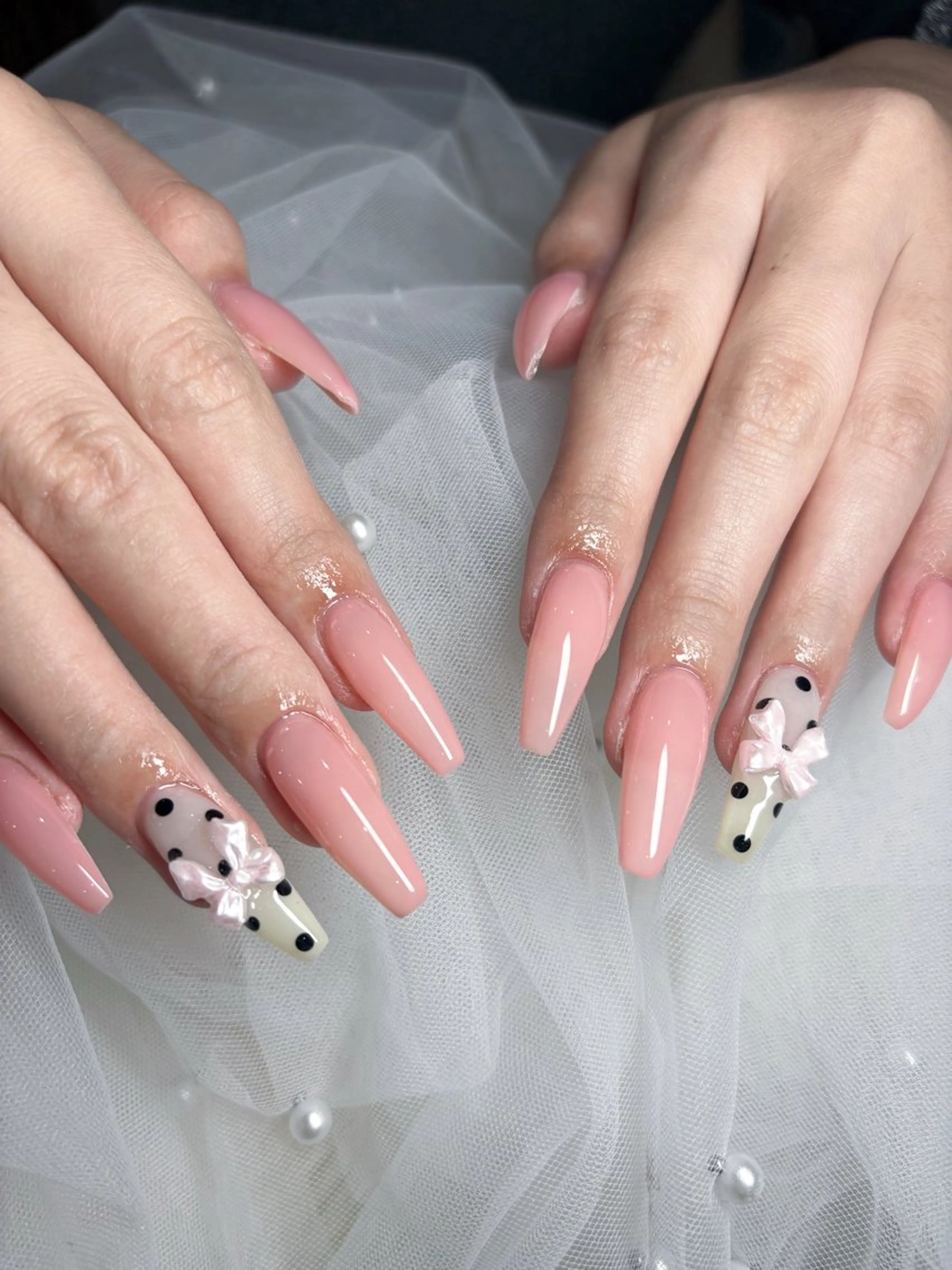 ネイル ハンドネイル 💖長さ出し＆ワンホ ンネイルaya💖のネイルデザイン