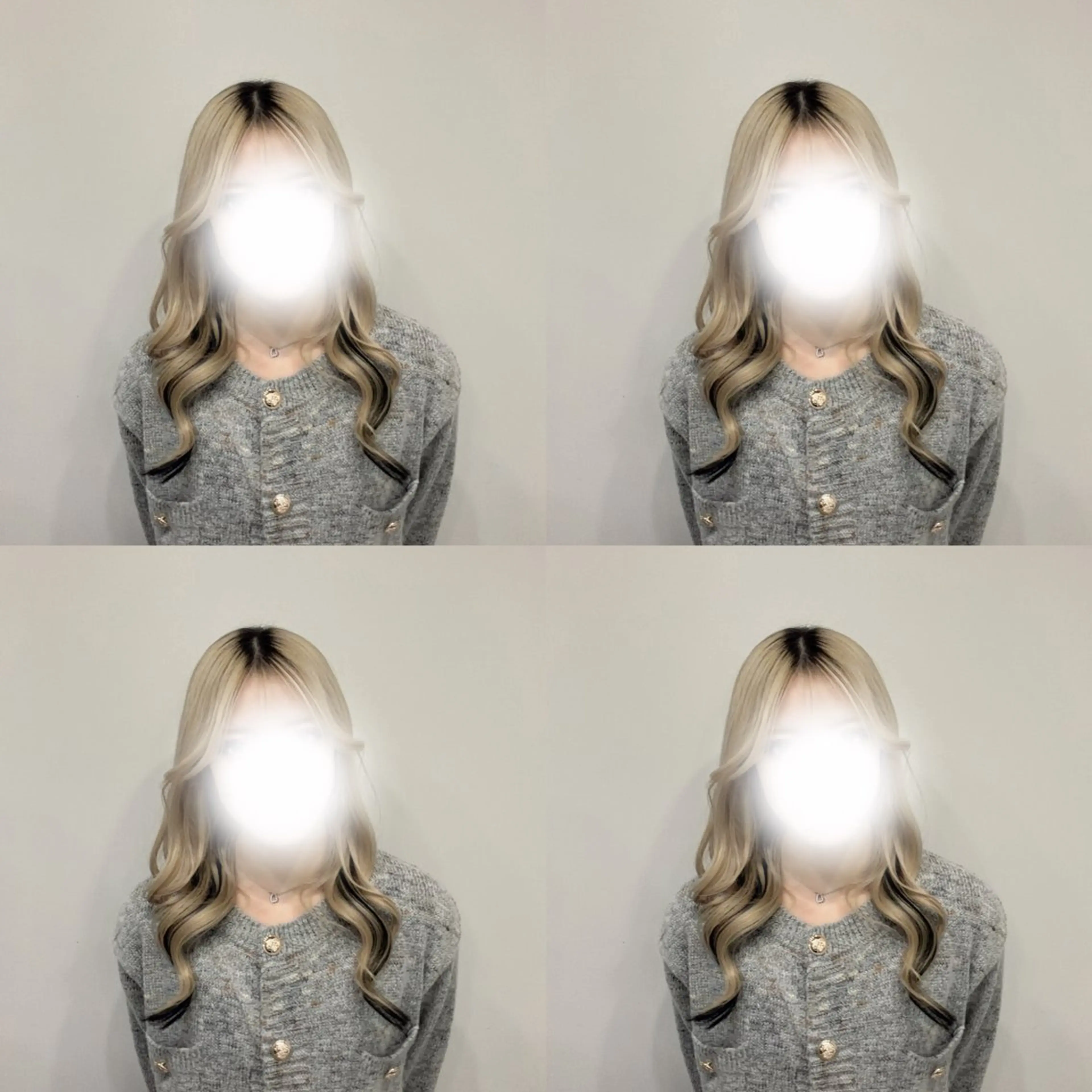 セミロング エクステ 🦋REISA🦋 エクステ×ハイトーンのヘアスタイル